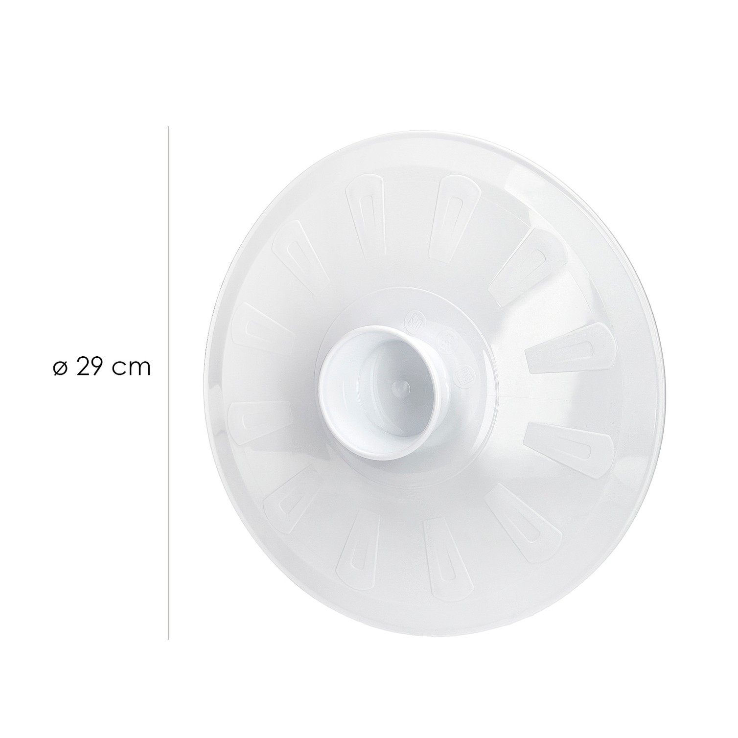 Tapa Plastico Giratortillas Oryx Ø 29cm. (Tapa Vuelve Tortillas, Tapa Giratortillas, Tapa Gira Tortillas)
