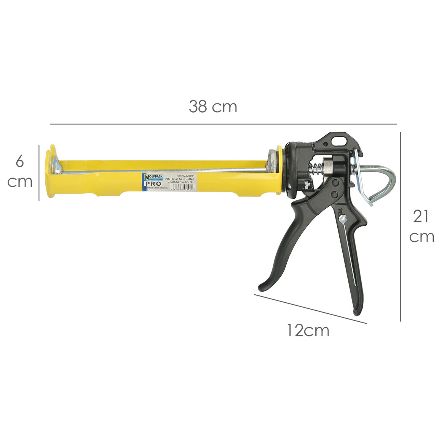 Pistola Silicona Profesional Extrafuerte, Cartuchos 310 ml. Pistola Selladora Silicona, Pistola Calafateo, Pistola Calafatear