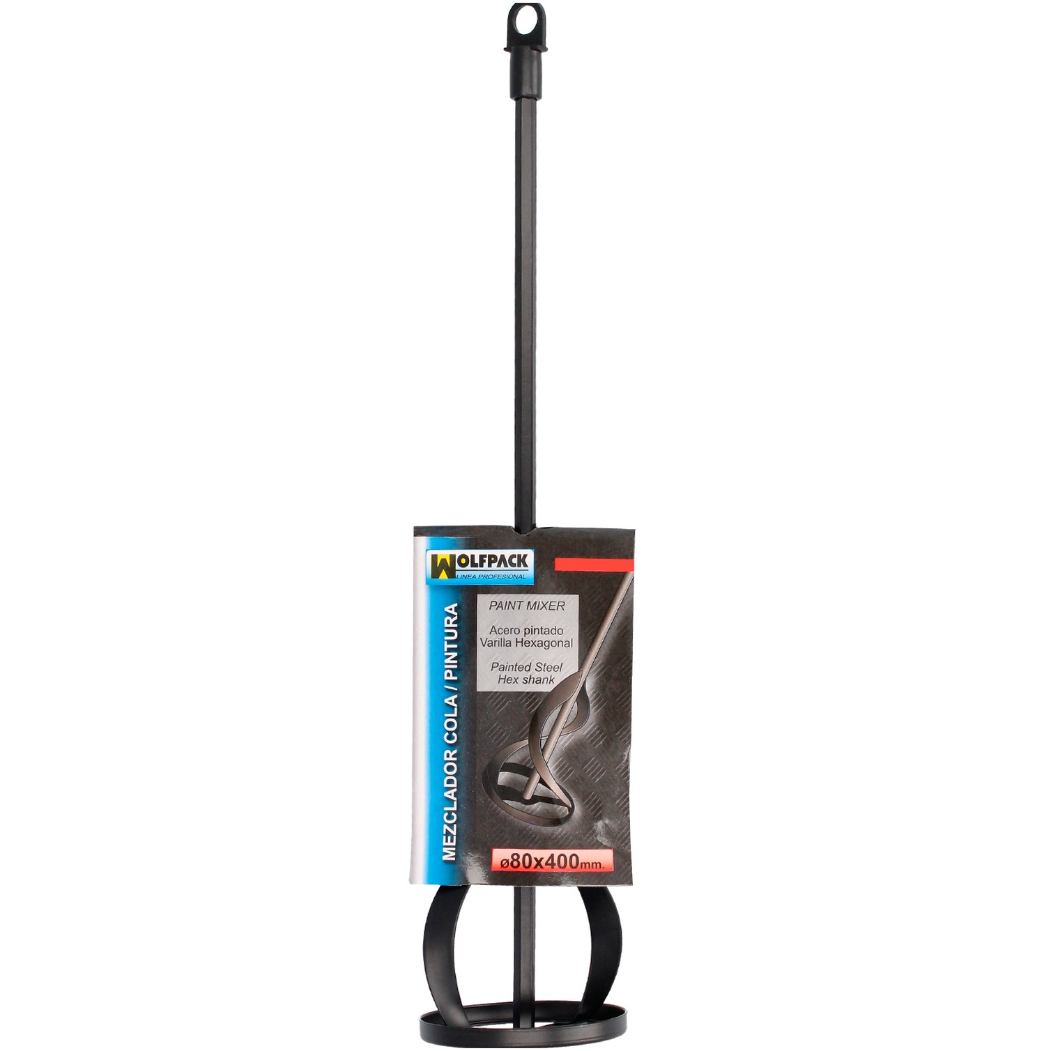 Mezclador Pinturas Para Taladro Ø 80 x 400 mm. Mezclador / Agitador Pinturas, Cemento, Yeso