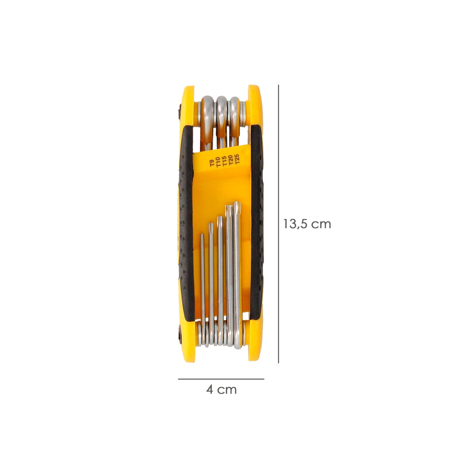 Juego Llaves Torx Plegable 8 Piezas Inviolable, Llave Torx Hexagonal, Llave Estrella, Llave Allen Estrella