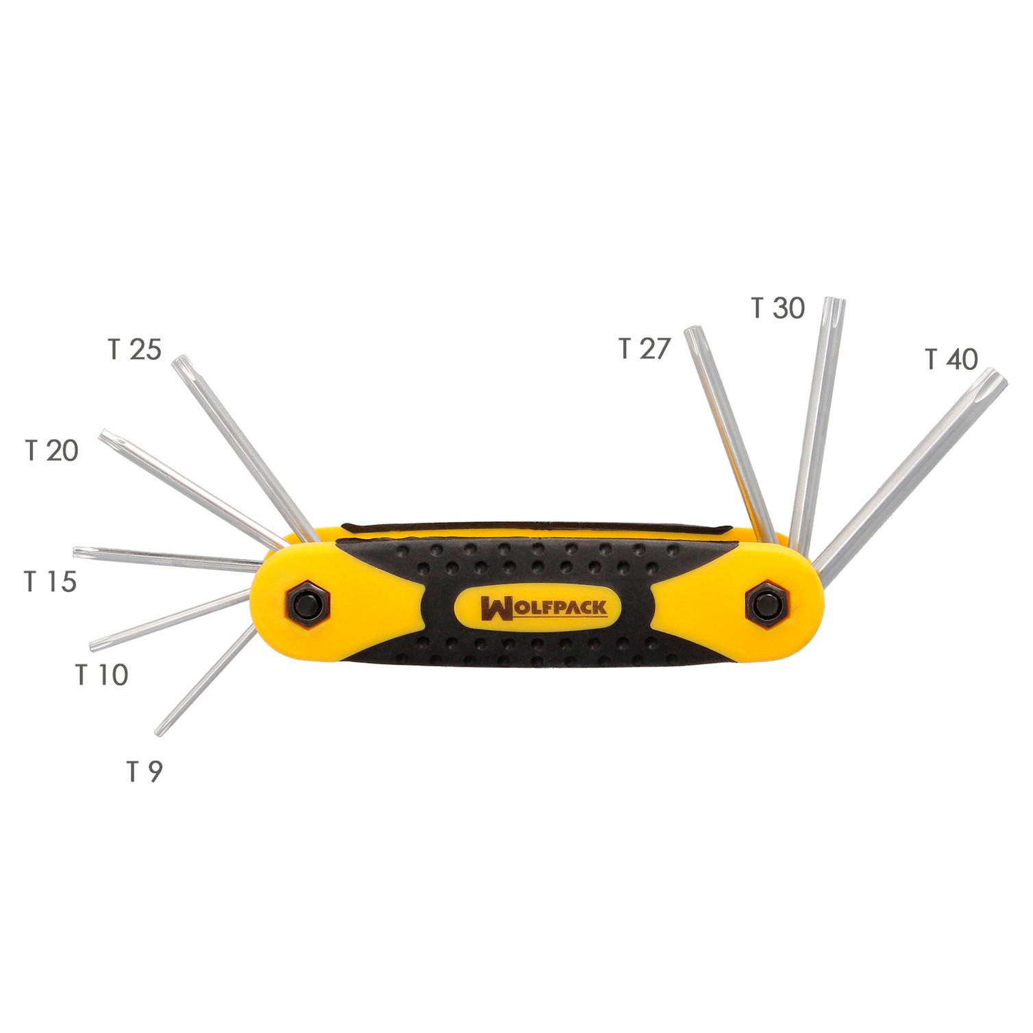 Juego Llaves Torx Plegable 8 Piezas Inviolable, Llave Torx Hexagonal, Llave Estrella, Llave Allen Estrella
