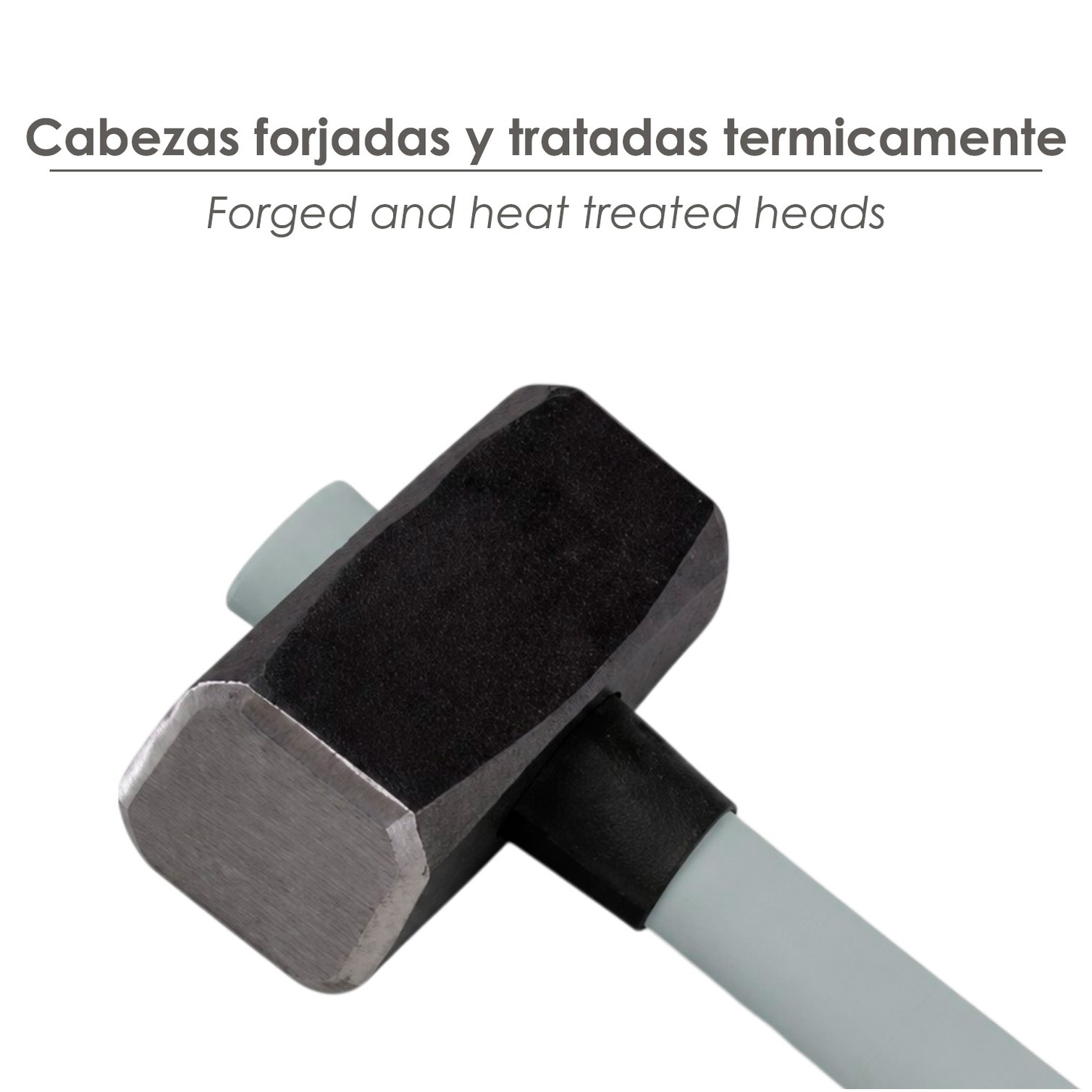 Maza Con Mango Fibra Vidrio 6 Kg. Cabeza Forjada, Con Anillo Anti Vibración, Maza / Porro