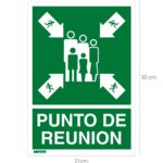Cartel Informativo Punto De Reunion 21 x 30 (Alt) cm.