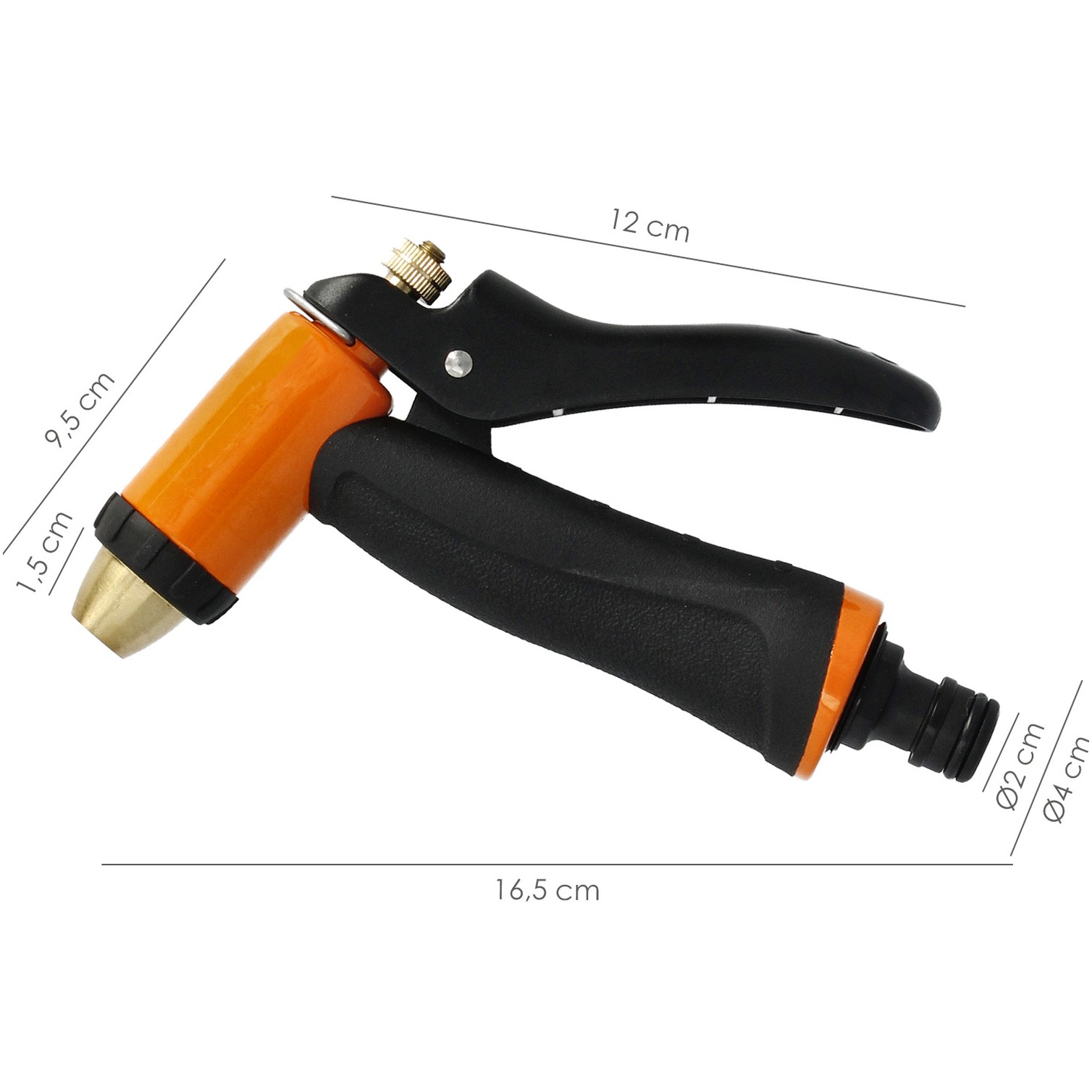 Pistola Riego Manguera Metal Soft-Touch Regulable