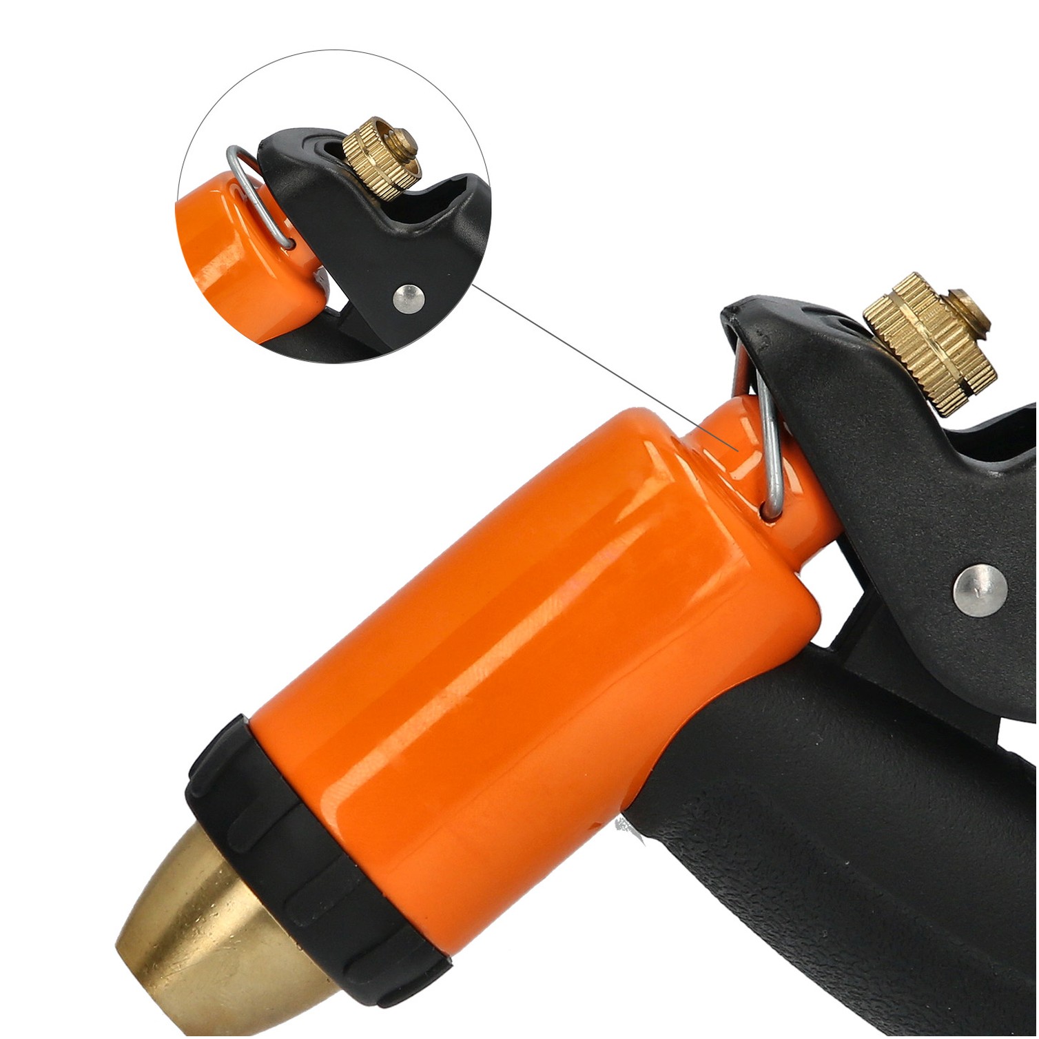 Pistola Riego Manguera Metal Soft-Touch Regulable
