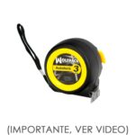 Flexometro Sistema Autolock Con Freno Automatico Longitud 3 Metros Ancho Cinta 16 mm. Magnetico. Cinta Metrica Freno Automatico