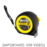 Flexometro Sistema Autolock Con Freno Automatico Longitud 5 Metros Ancho Cinta 25 mm. Magnetico. Cinta Metrica Freno Automatico