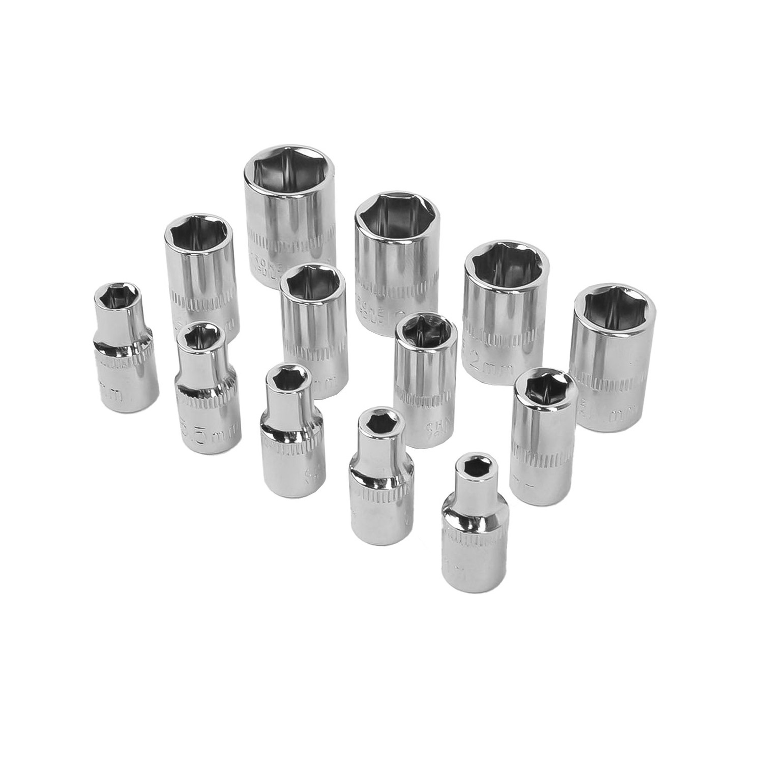 Juego Llaves De Vaso y Puntas 1/4" 46 Piezas. Con Apadtador. Cromo Vanadio, Kit Llave Combinada, Kit Carraca, Juego Llaves Vaso