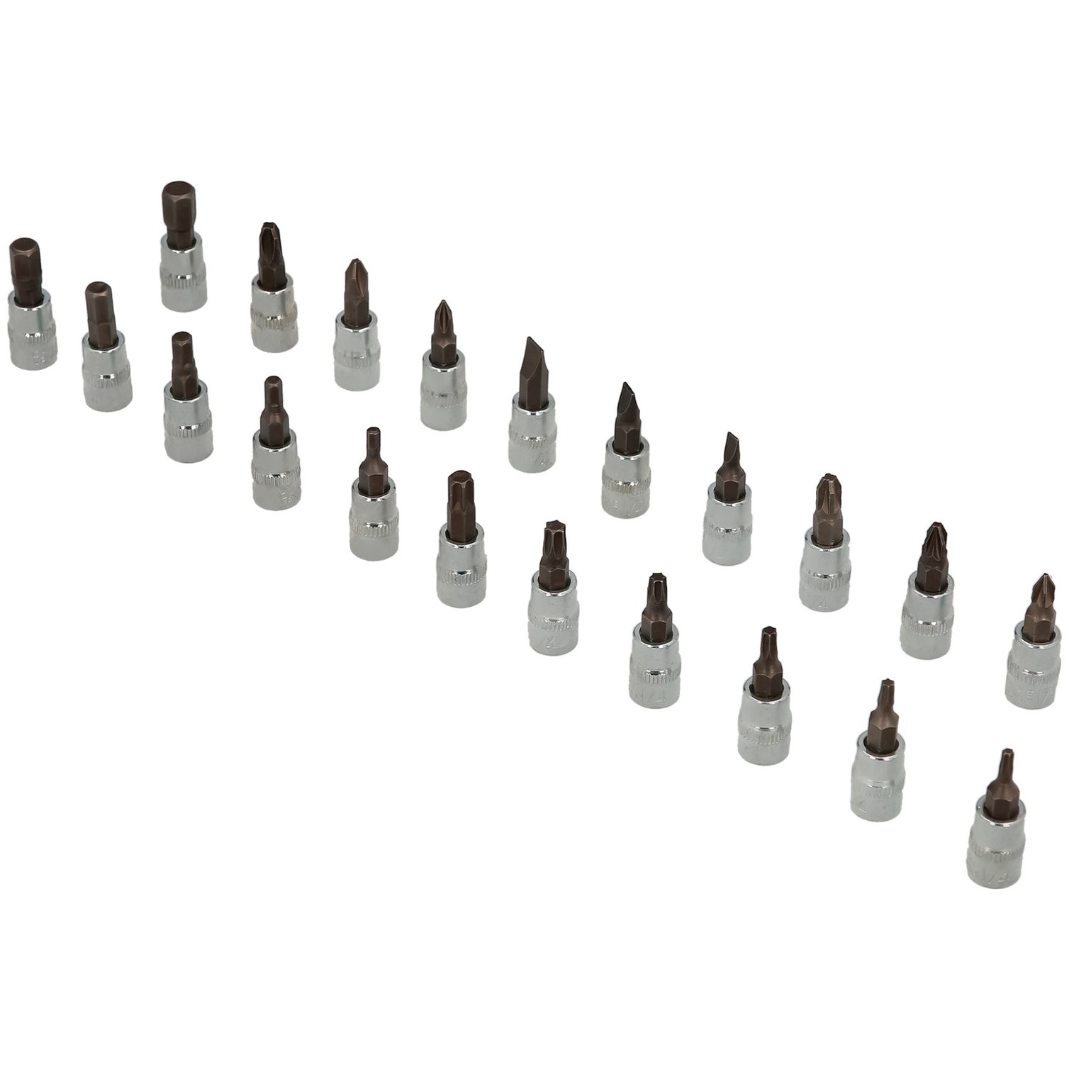 Juego Llaves De Vaso y Puntas 1/4" 46 Piezas. Con Apadtador. Cromo Vanadio, Kit Llave Combinada, Kit Carraca, Juego Llaves Vaso