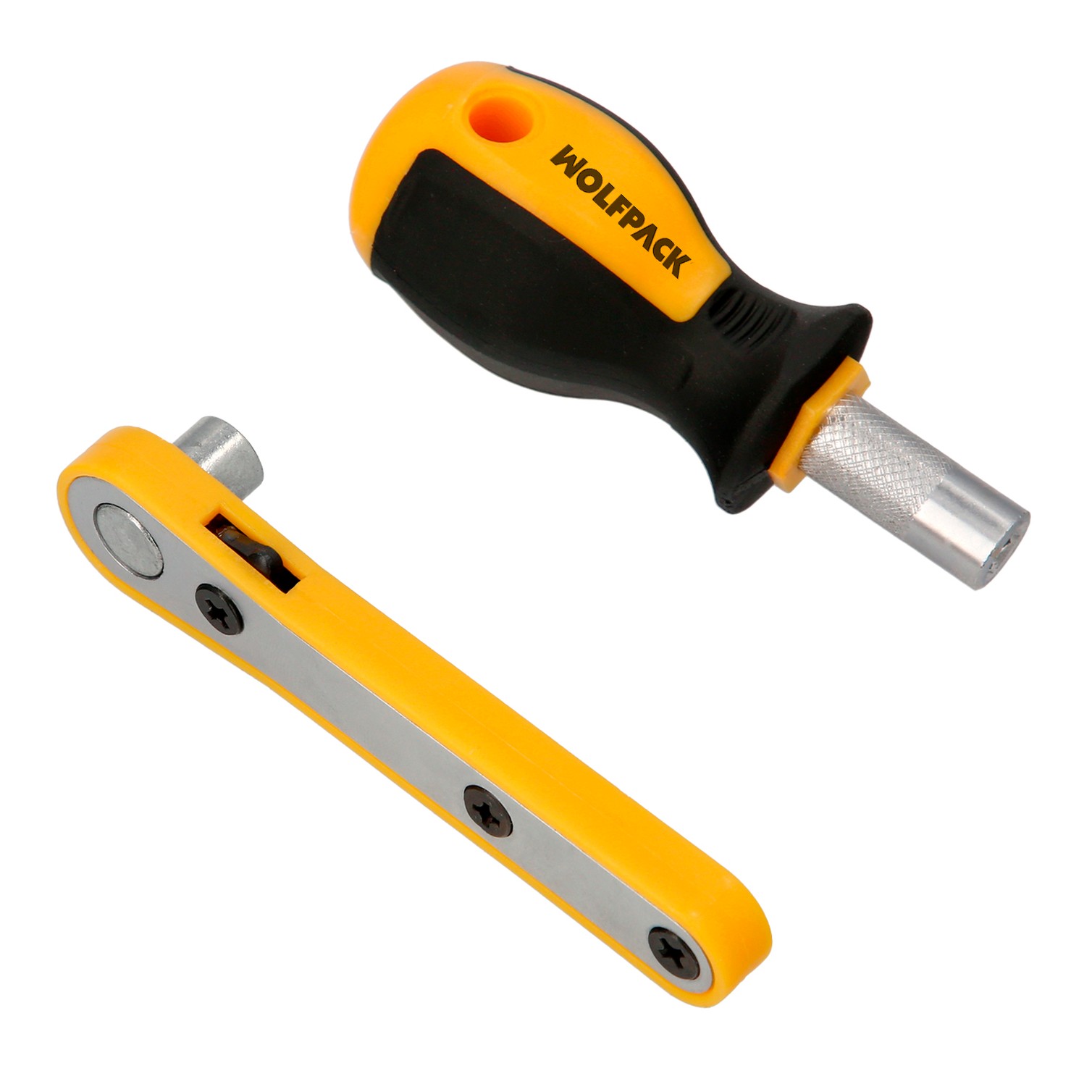 Juego Puntas con Destornillador 1/4" 99 Pzs. Con Apadtador. Cromo Vanadio, Kit Llave Combinada, Kit Carraca,
