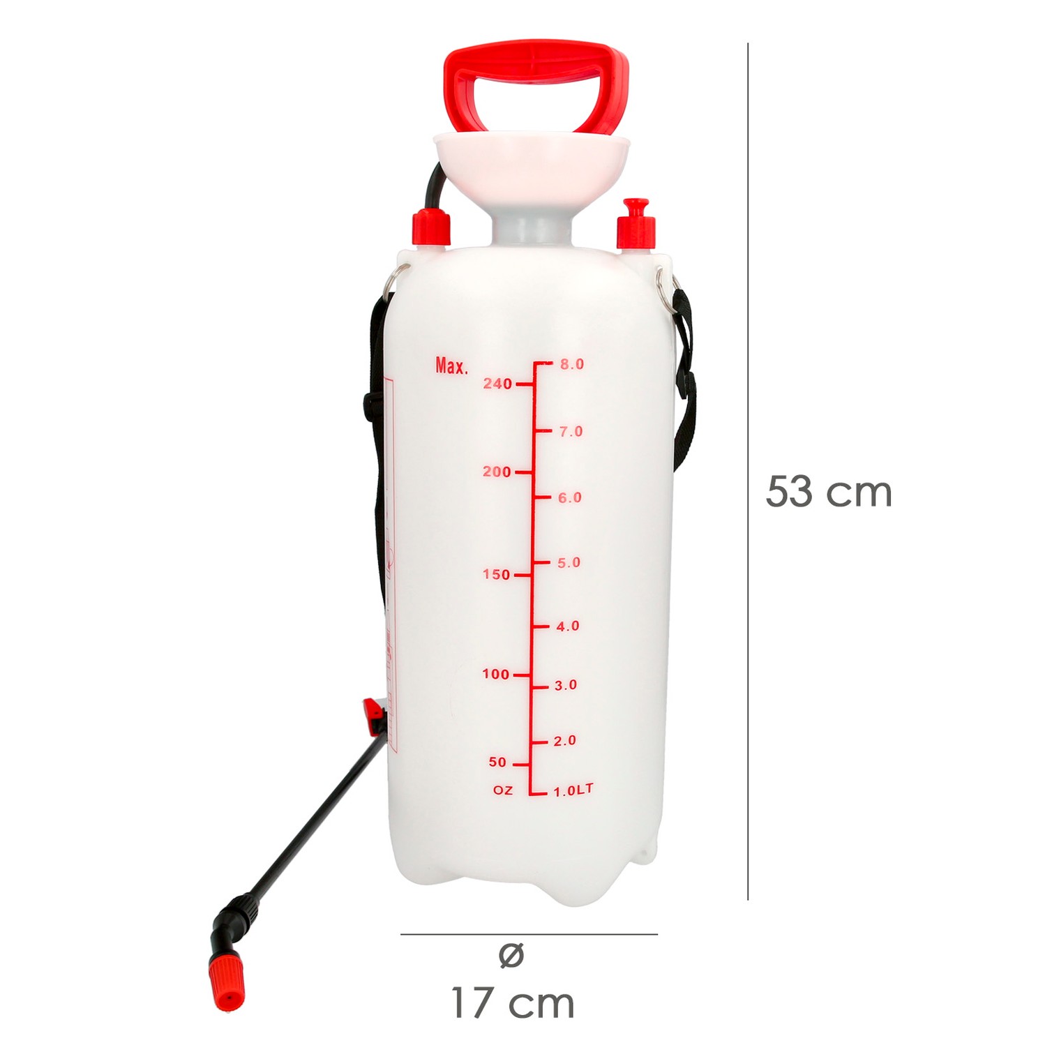 Sulfatadora Manual 8 Litros, Pulverizador Presion Previa, Mochila De Presion, Pulverizador Espalda, Mochila Pulverizador,
