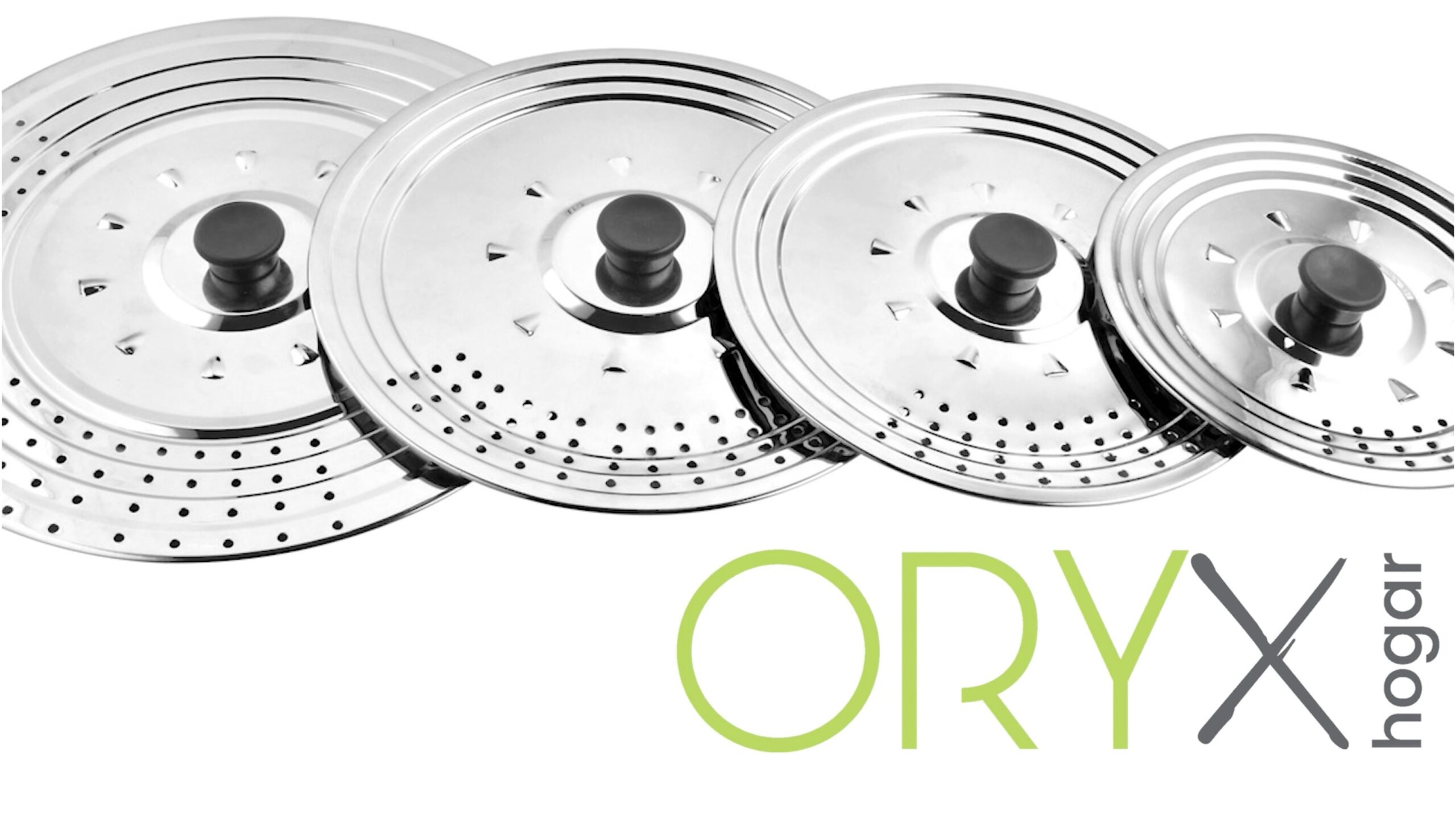 Tapadera Multiusos Acero Inoxidable Ø 21 cm. Uso Tapa Anti Salpicaduras y Escurridor. Tapadera Adpatable Diferentes Medidas