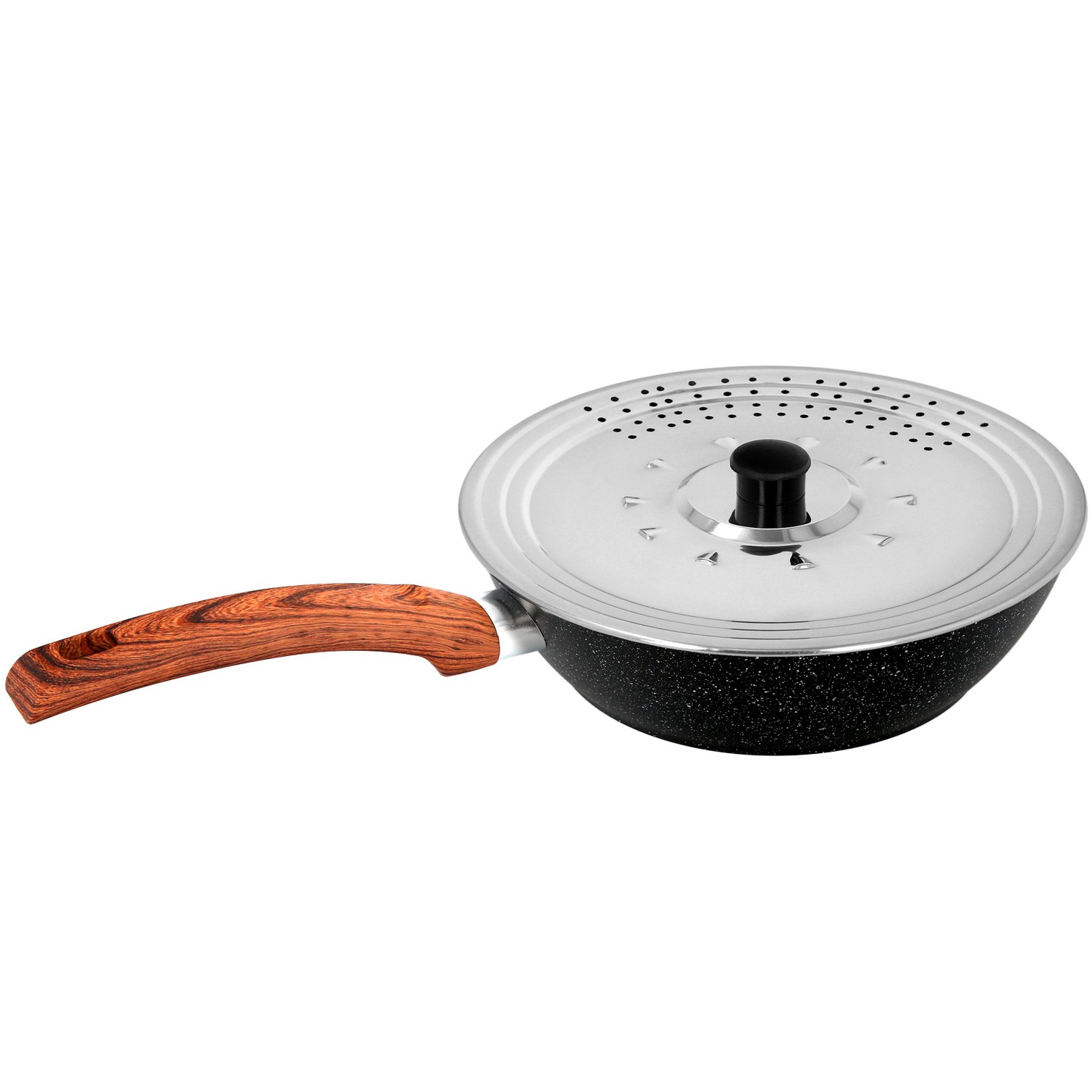Tapadera Multiusos Acero Inoxidable Ø 21 cm. Uso Tapa Anti Salpicaduras y Escurridor. Tapadera Adpatable Diferentes Medidas