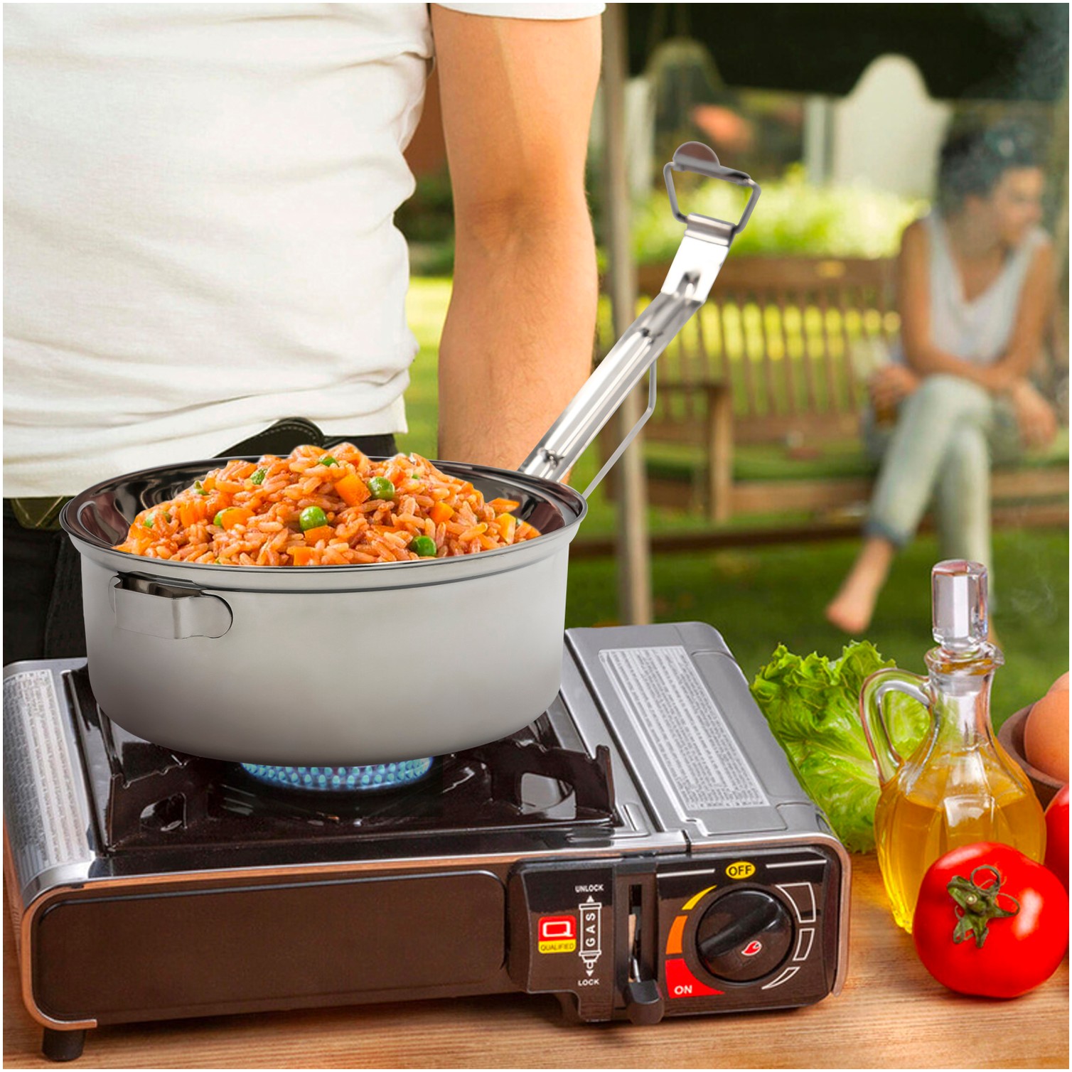 Fiambrera Metalica De Acero Inoxidable Con 2 Platos Ø 16 cm. Lunch Box, Fiambrera Metalica, Porta Alimentos Metalico,