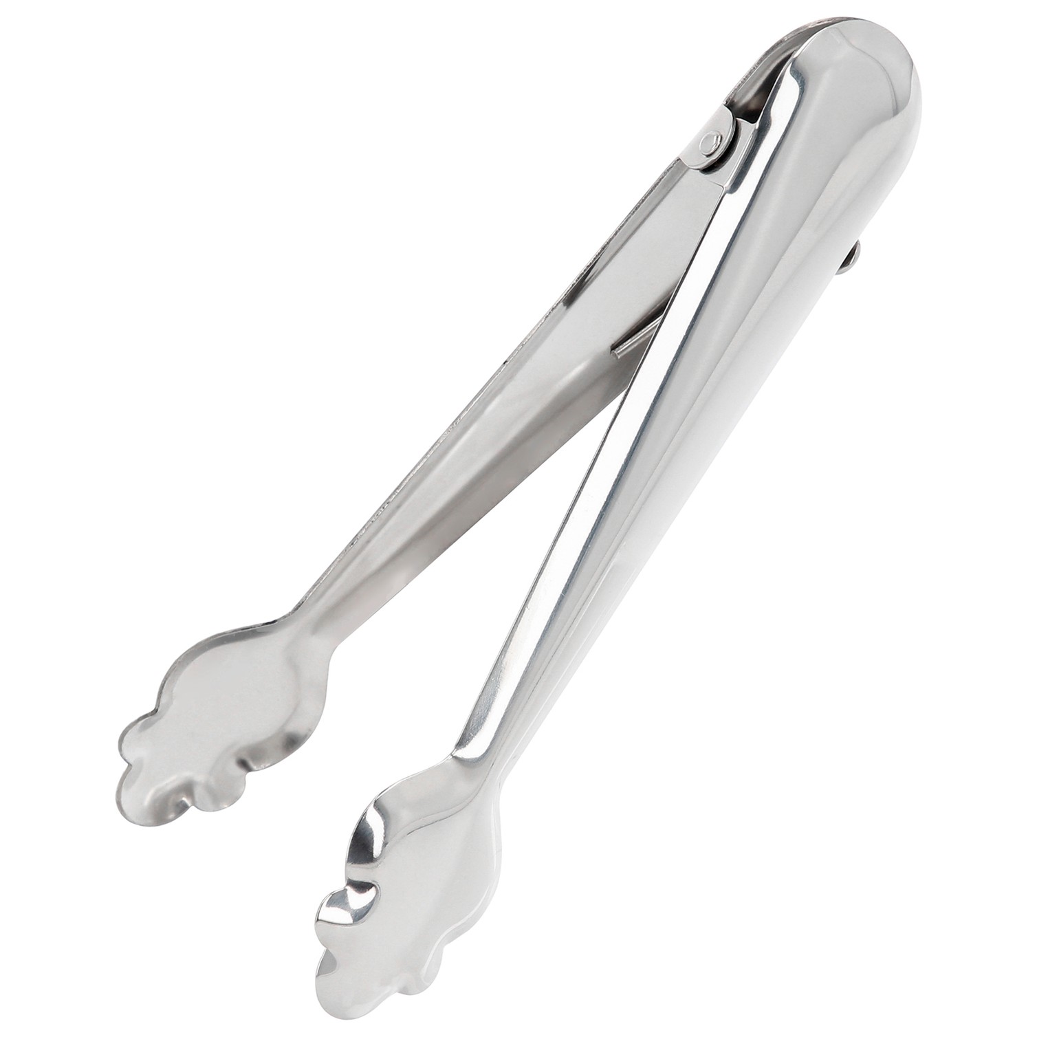 Pinzas Para Hielo de Acero Inoxidable Con Muelle de Apertura Automatica. Longitud 19 cm.