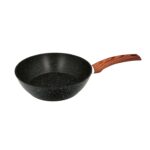 Sarten Aluminio Forjado Antiadherente Ø 24 x 7 cm. Mango Engomado / 5 capas / Acabado Piedra / Apta Para Todo Tipo de Cocinas