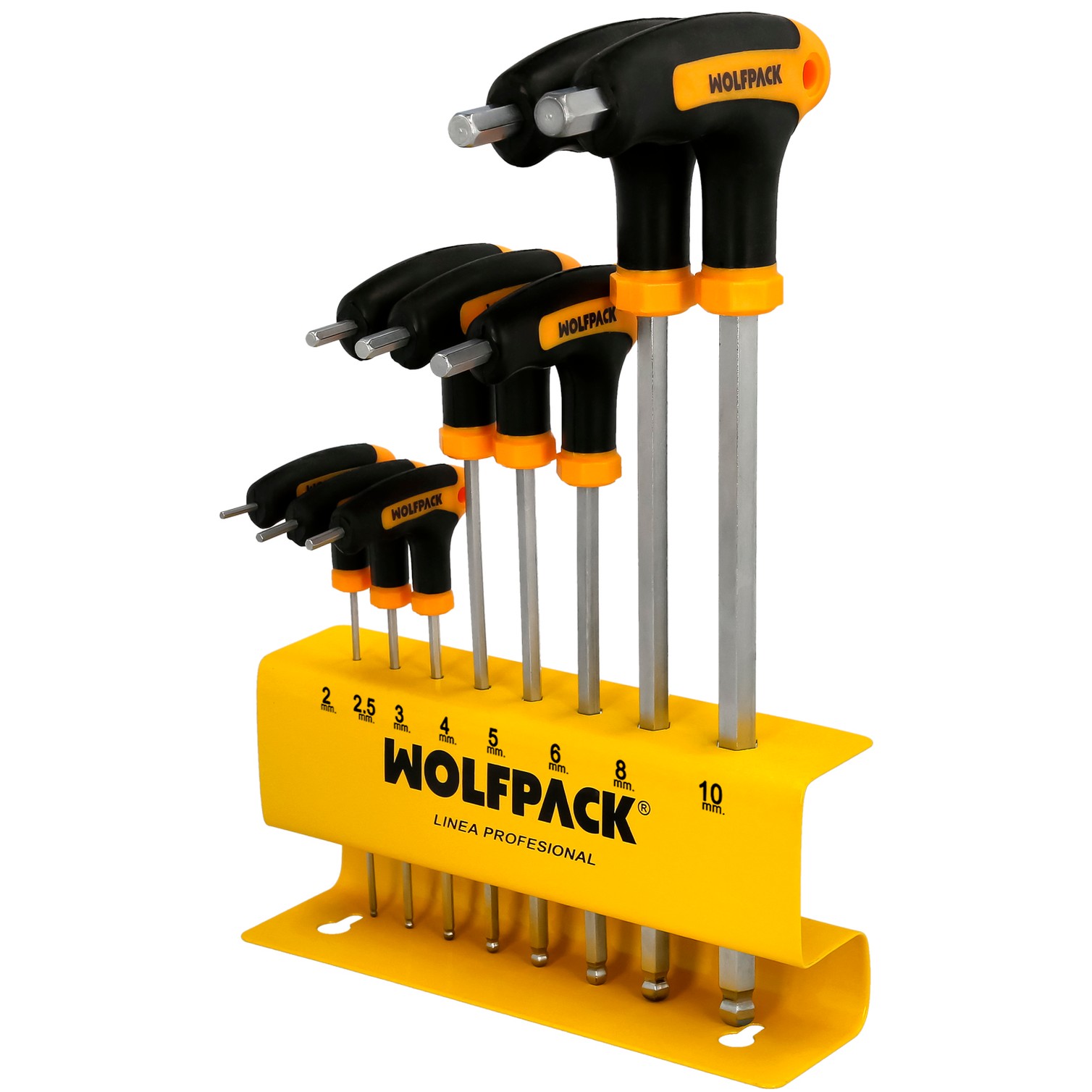 Soporte Para Llaves Allen Mango T Con Capacidad Para 8 Llaves, Organizador Llaves Allen