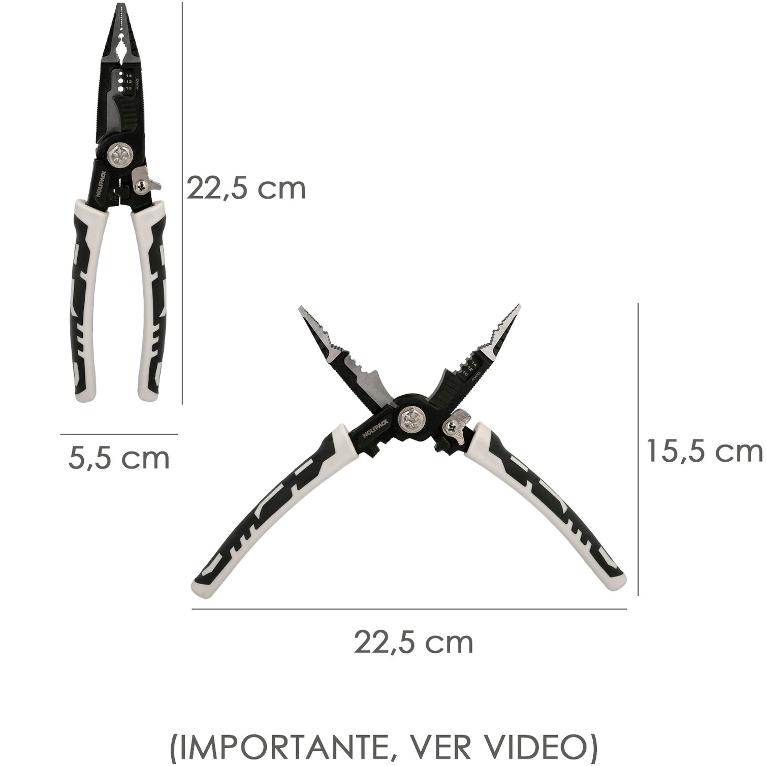 Alicates Multifuncion Especial Cables, Multiherramienta Electricista, Pelacables, Cortacables, Alicates Terminales, Alicates.