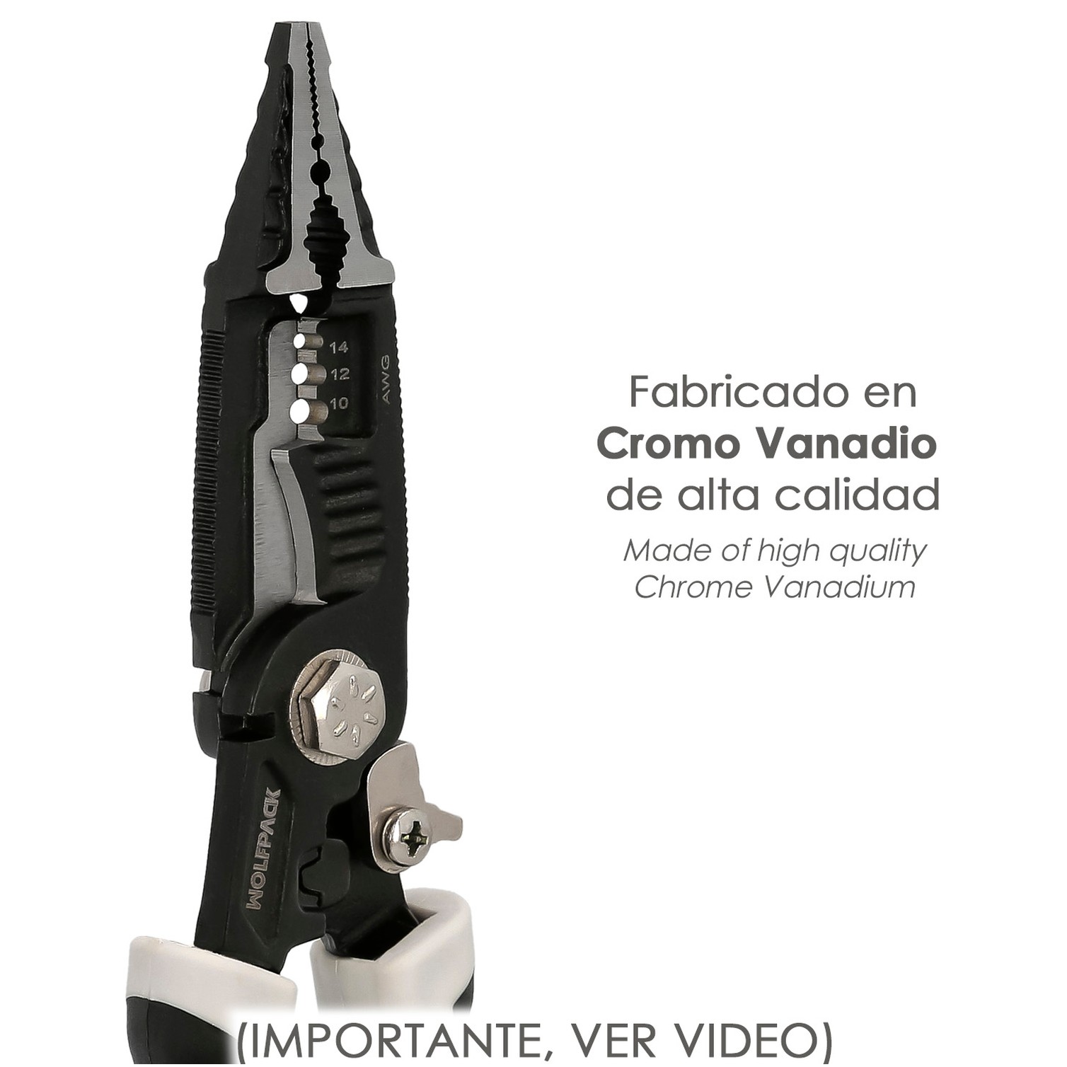 Alicates Multifuncion Especial Cables, Multiherramienta Electricista, Pelacables, Cortacables, Alicates Terminales, Alicates.