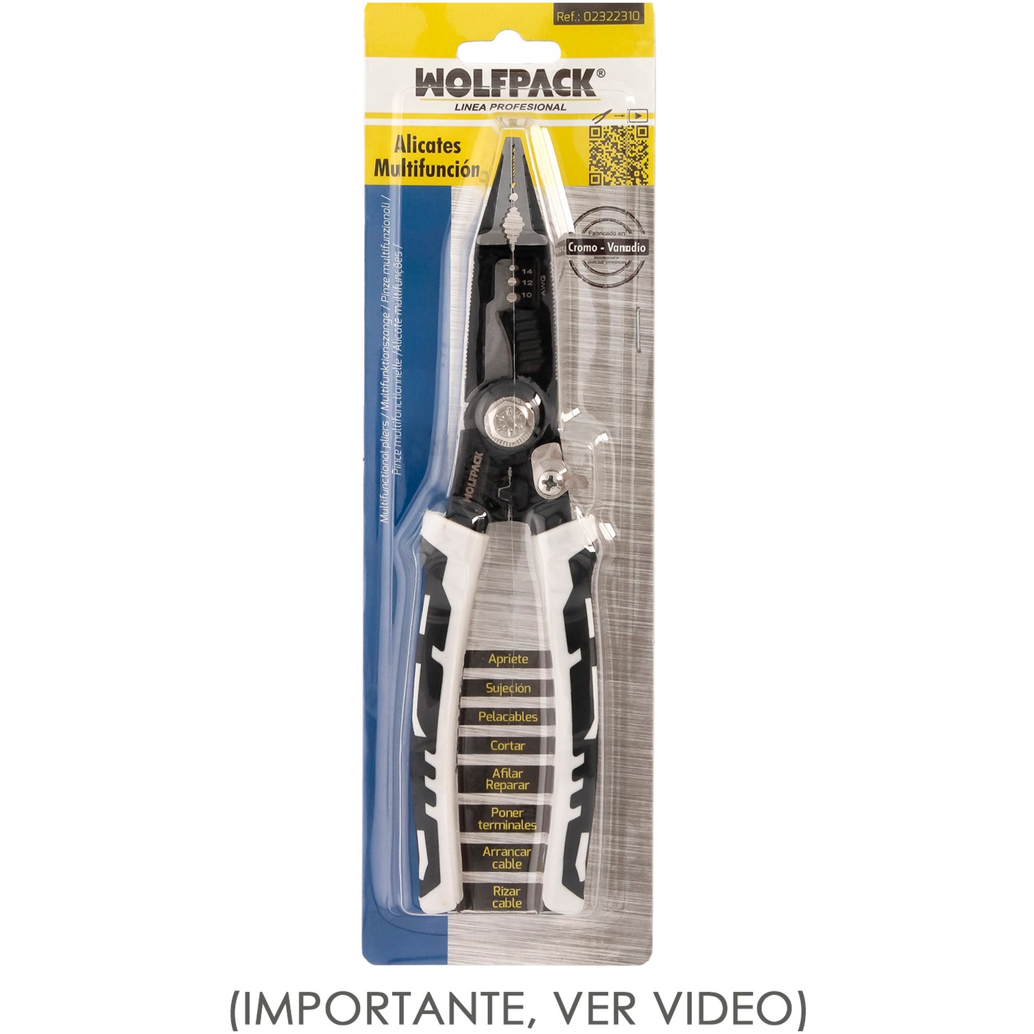 Alicates Multifuncion Especial Cables, Multiherramienta Electricista, Pelacables, Cortacables, Alicates Terminales, Alicates.