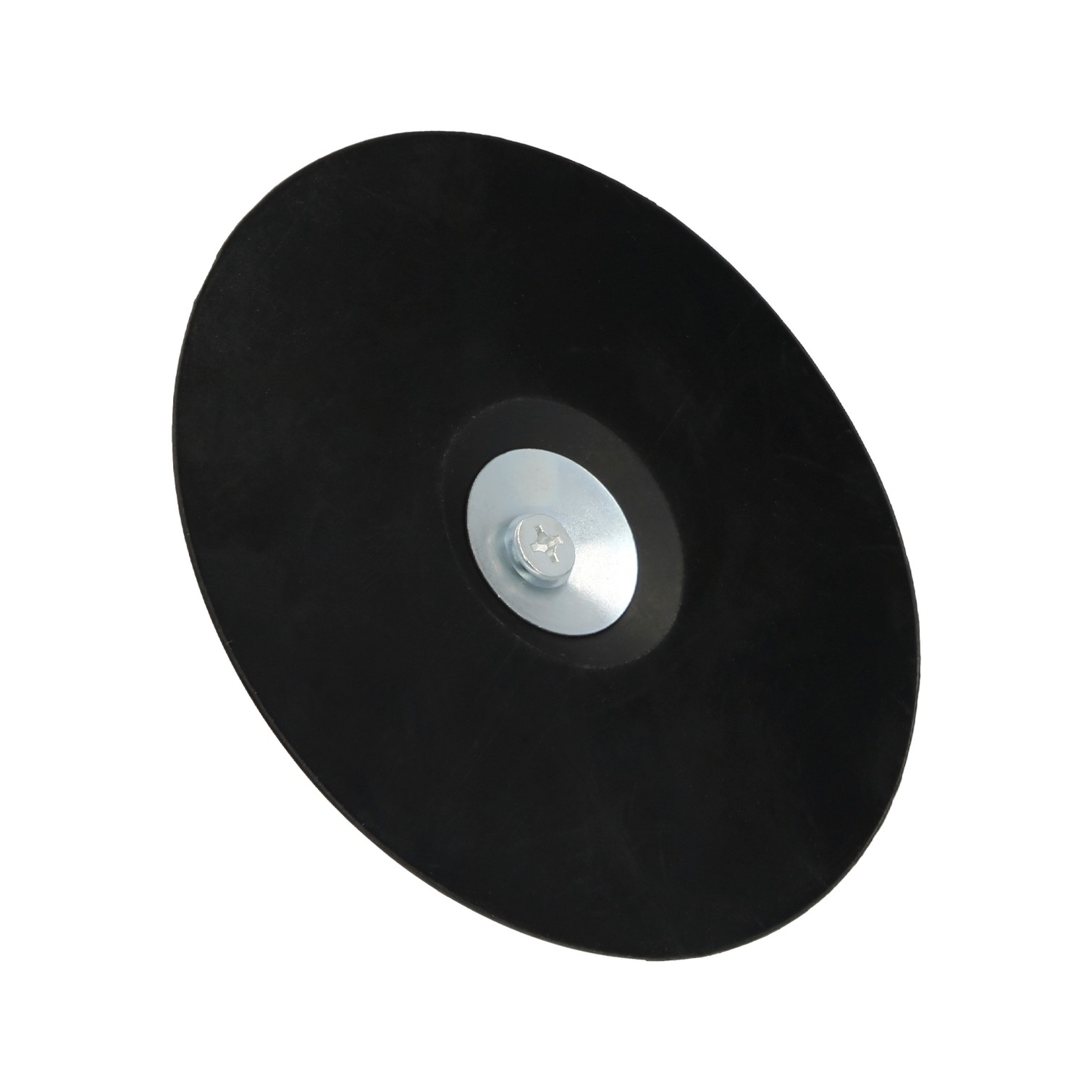 Plato Taladro Nylon Ø 125 mm. Con Espiga Ø 6 mm. Disco Plástico Para Bonete
