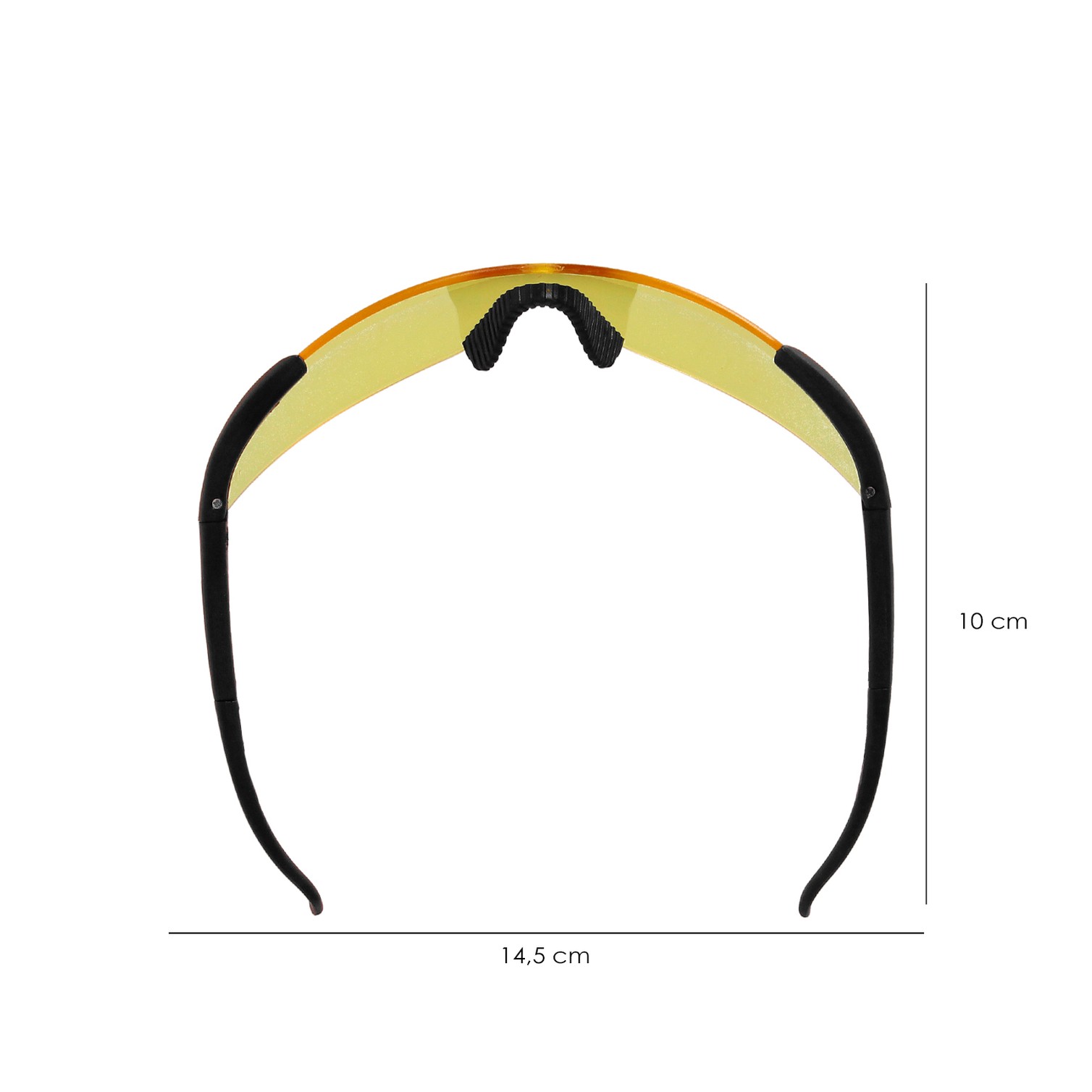 Gafas Proteccion En166 Patillas Ajustables Lentes Ambar, Puente Engomado, Homologadas EN166