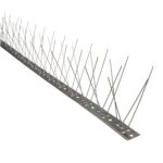 Pincho Anti Palomas / Pajaros 1 Metro Inoxidable Pincho Doble 80 Pinchos. Adaptable a Varias Posiciones