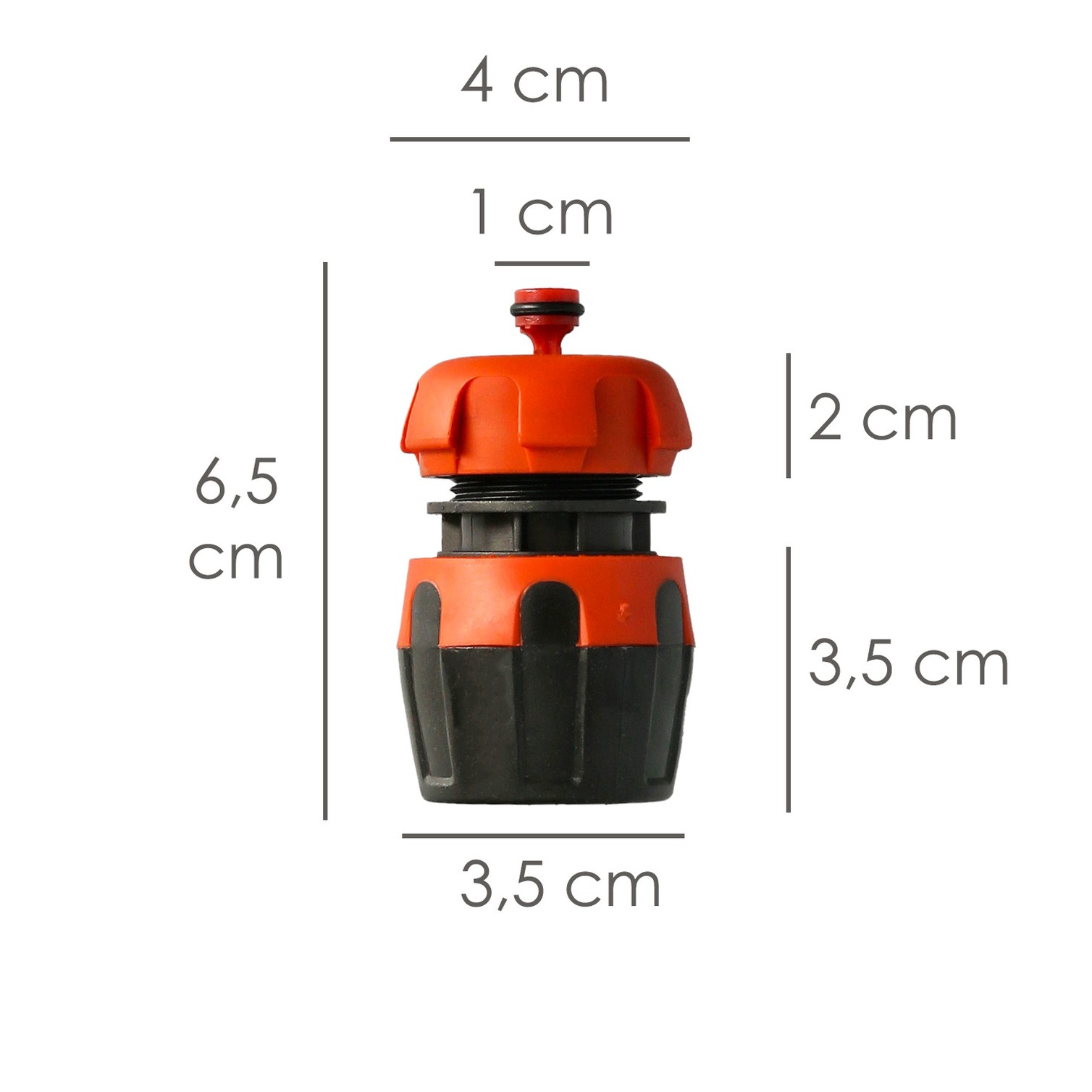 Conector Manguera Soft-Touch 1/2 Con Stop