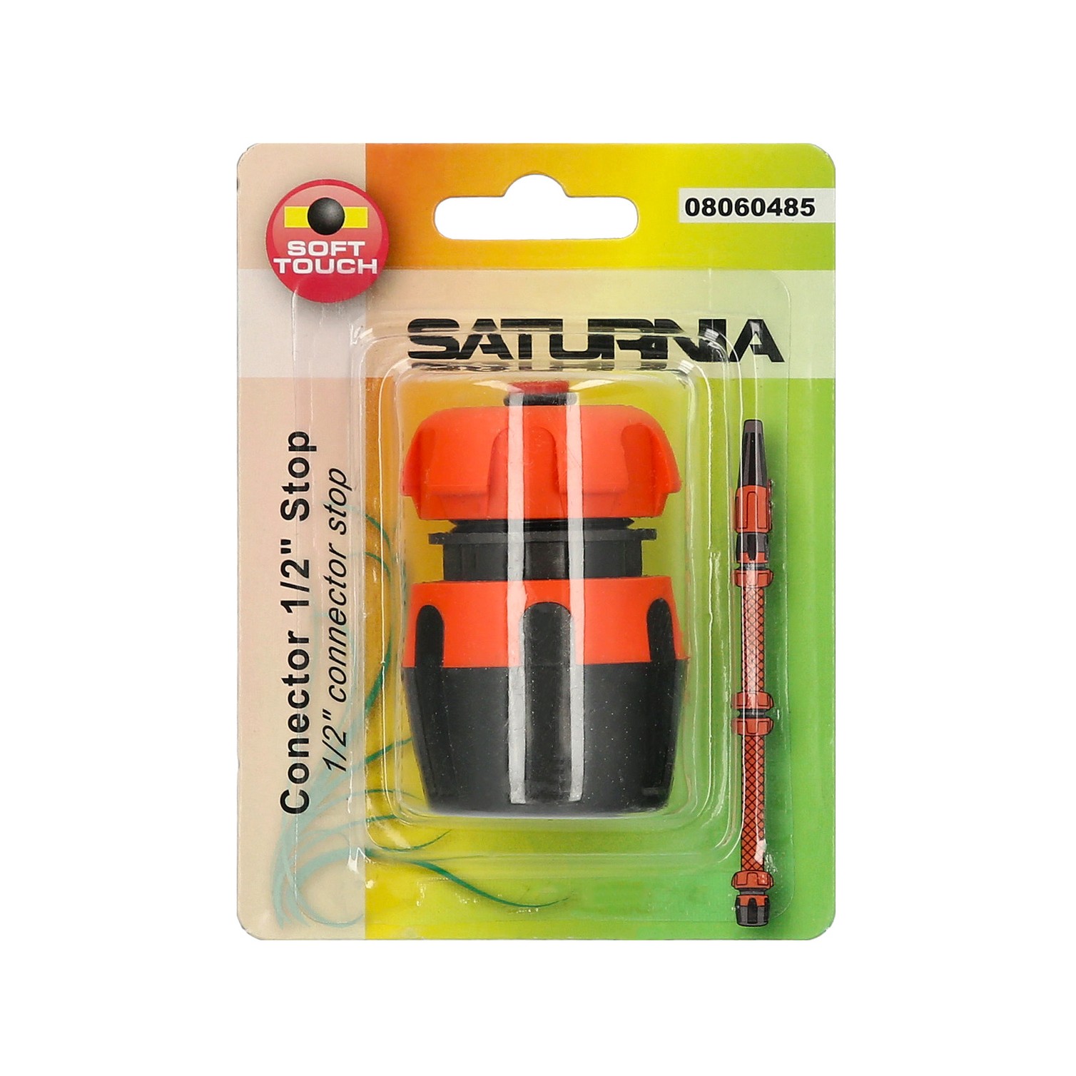 Conector Manguera Soft-Touch 1/2 Con Stop
