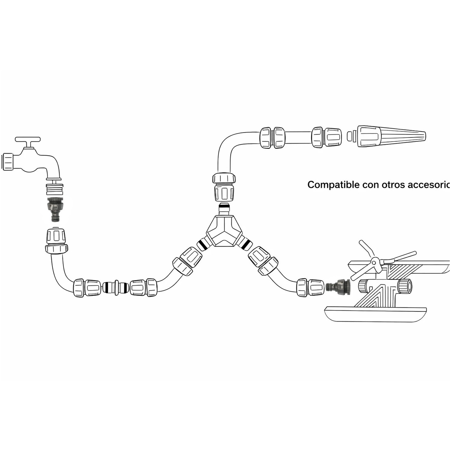 Adaptador Manguera Soft Touch 3/4" - 1/2"