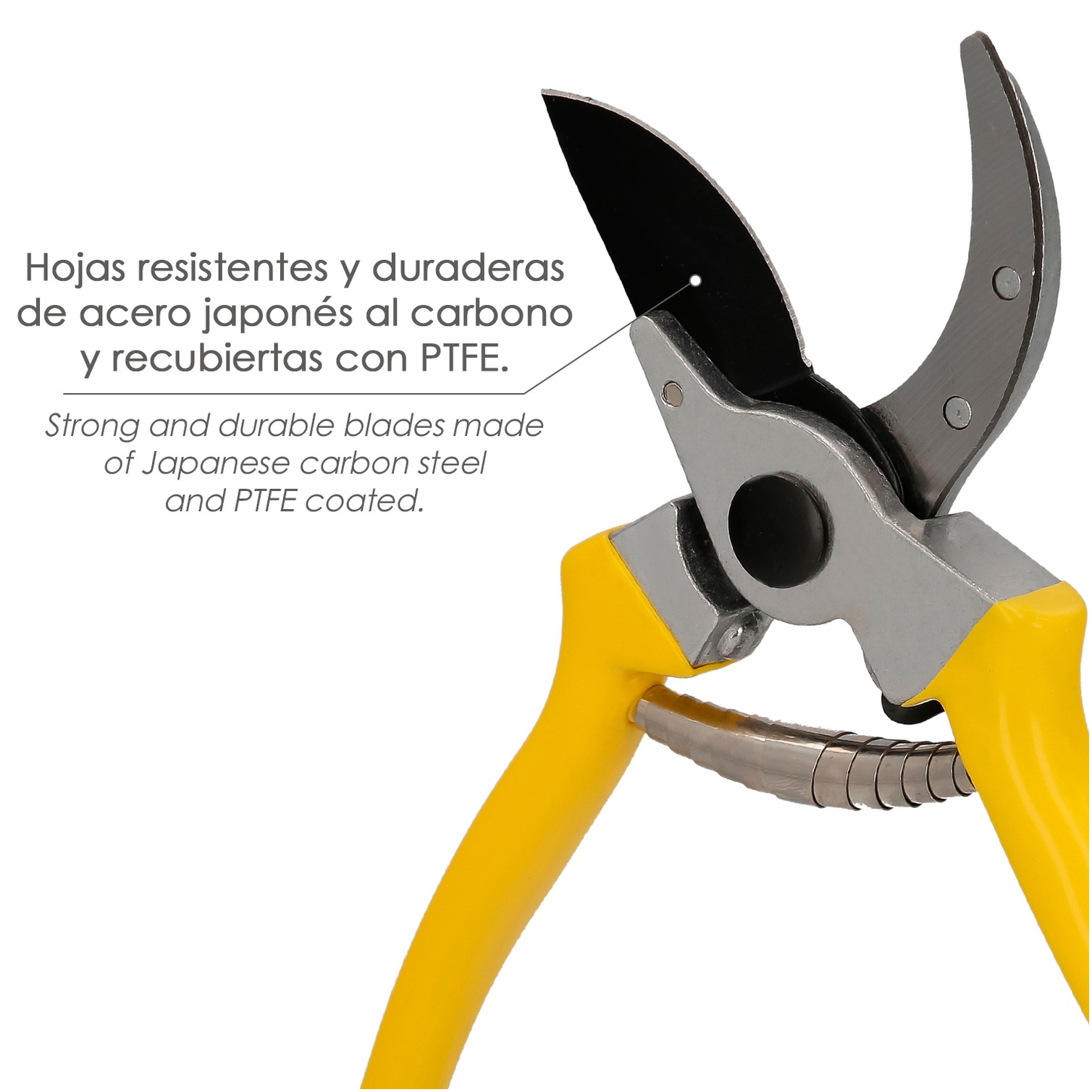 Tijeras Podar 1 Mano Japonesa Akagi T-4S 220 mm. Mangos Aluminio Endurecido, Hoja Recubierta PTFE