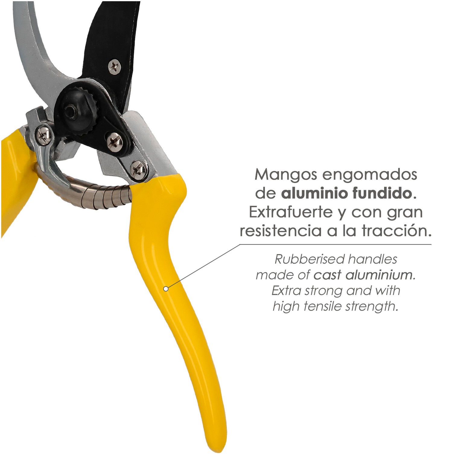 Tijeras Podar 1 Mano Japonesa Akagi T-8S 220 mm. Mangos Aluminio Endurecido, Hoja Recubierta PTFE