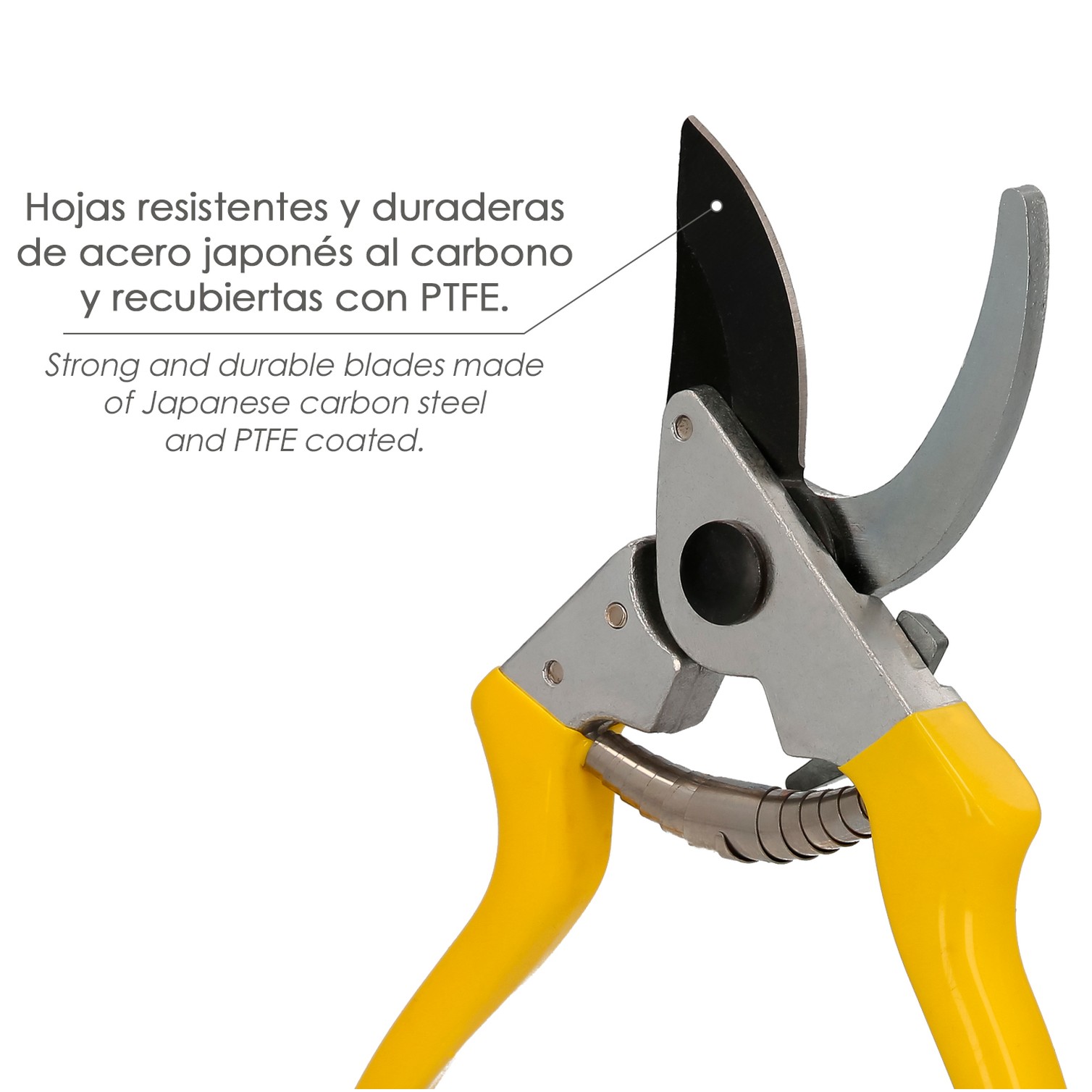 Tijeras Podar 1 Mano Japonesa Akagi T-8S 220 mm. Mangos Aluminio Endurecido, Hoja Recubierta PTFE