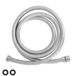 Flexo / Manguera Ducha Extensible Acero Inoxidable 1,7 a 2 Metros Accesorios de Latón. Flexible, Resistente a Torceduras,