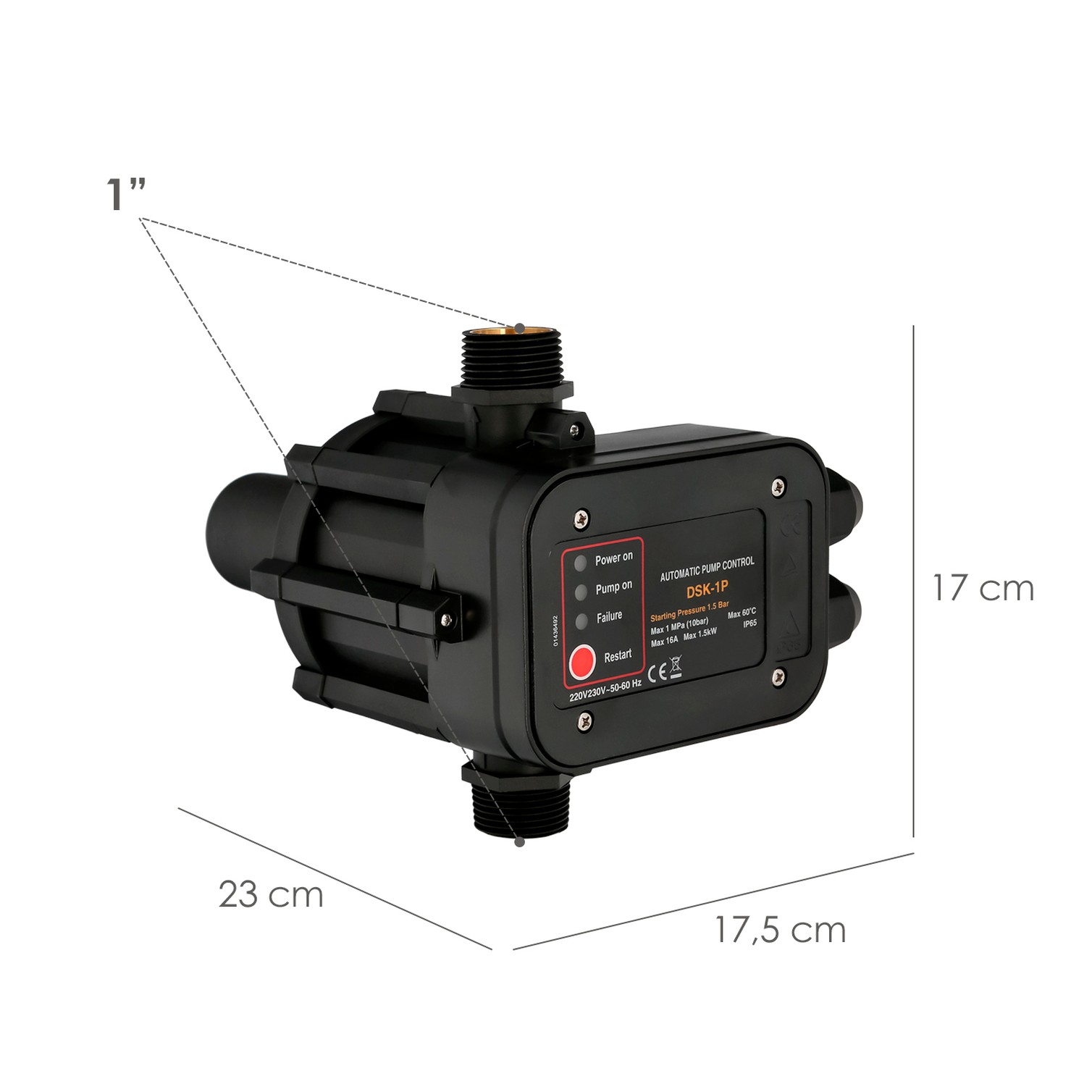Cabezal / Regulador Electronico Para Grupo de Presion 1,5 / 2,2 Bares