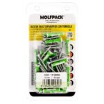 Blister Tacos Topgripper Bimaterial Con Tornillos Ø 5 mm. 50 Piezas Taco Anclaje Universal, Taco Hormigon, Taco Pladur, [+4 variaciones de Medida Disponibles]