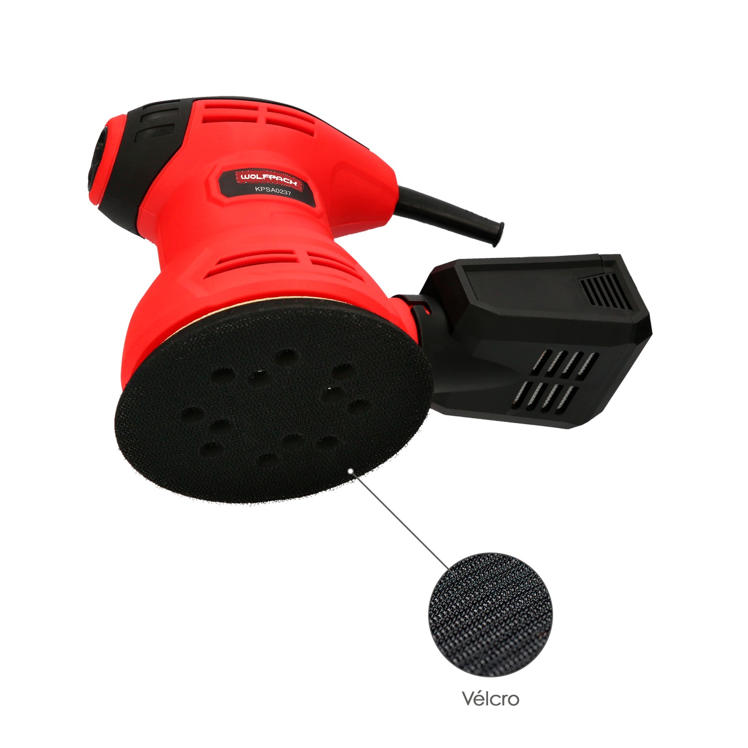 Lijadora Wolfpack Orbital 240 Watt. Lijadora Multifunción. Decapado, Lijado, Eliminar Oxido, Disco Ø 125 mm.