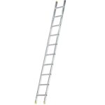 Escalera Aluminio 1 Tramo, 10 Peldaños. Antideslizante, Resistente.