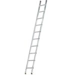 Escalera Aluminio 1 Tramo, 14 Peldaños. Antideslizante, Resistente.