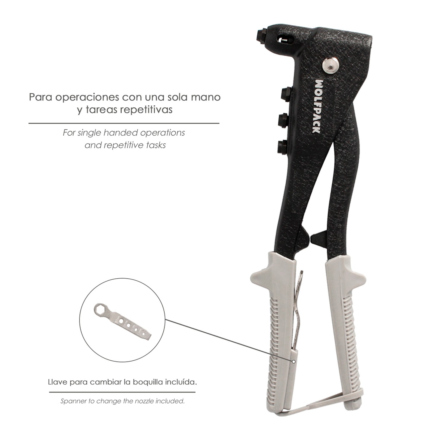Remachadora Profesional Forjada 1 Mano
