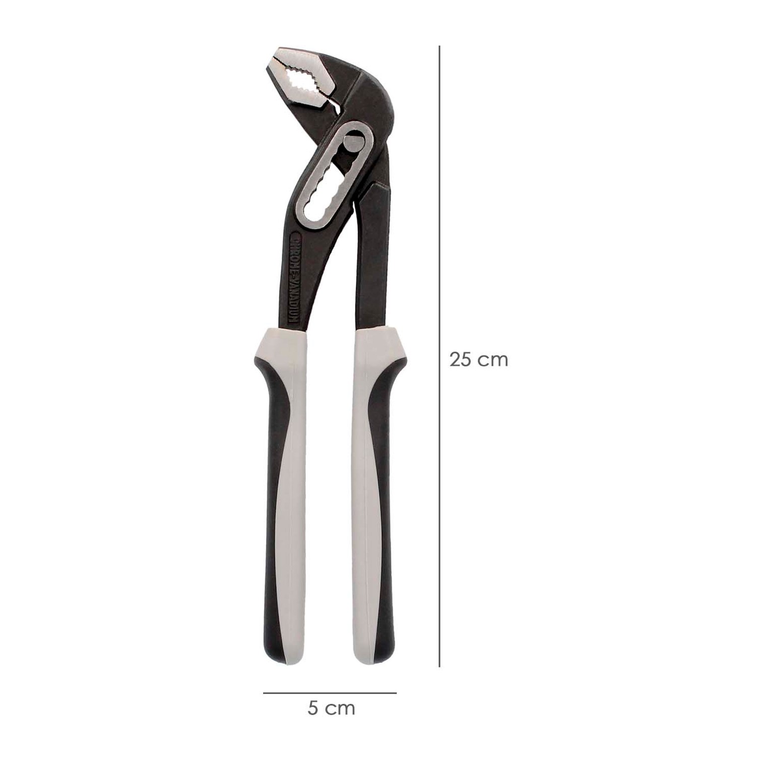 Tenazas Apertura Múltiple Negra Plus 250 mm. mangos Engomados DIN 8976. Pico De Loro, Alicates Extensibles, Tenazas Fontanero