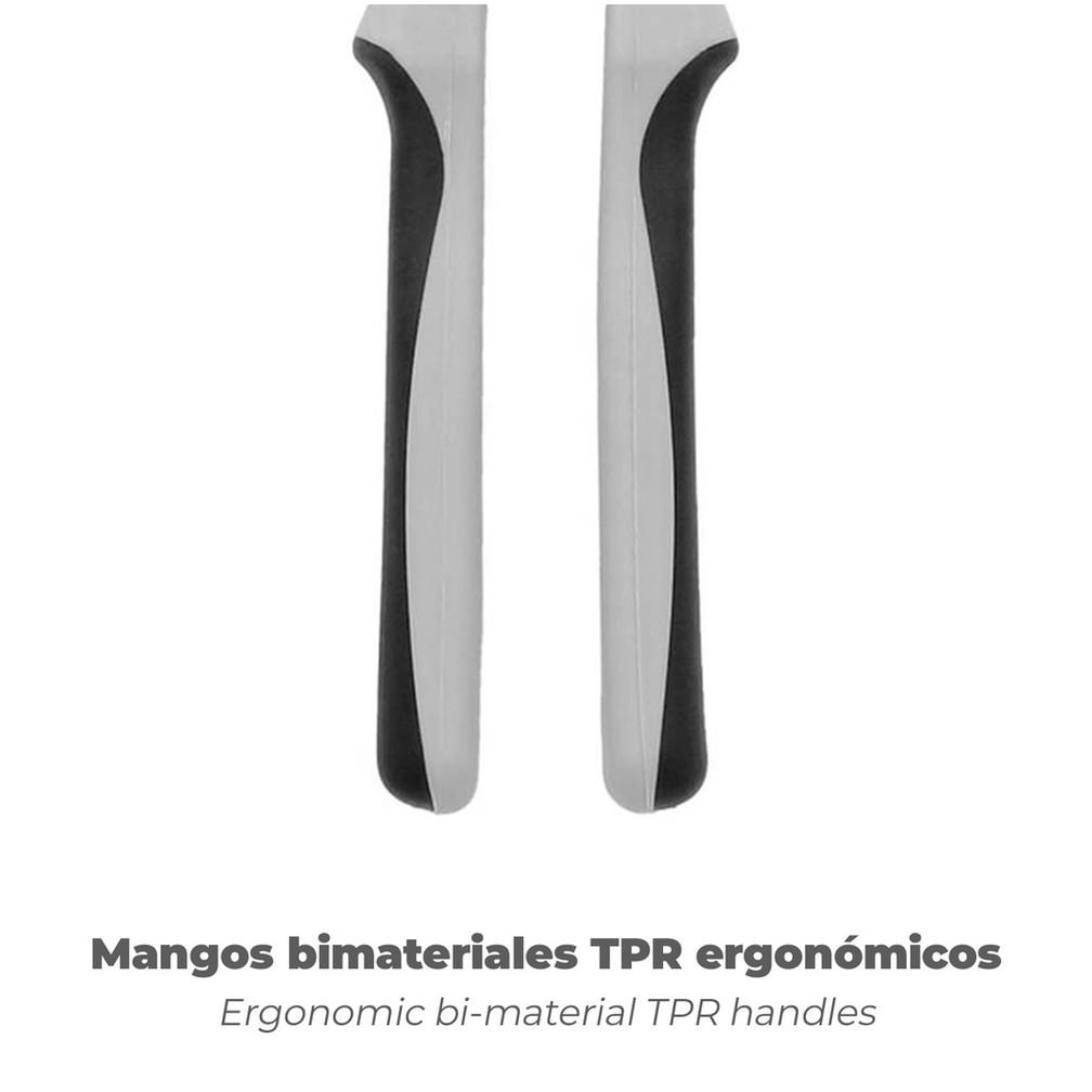 Tenazas Apertura Múltiple Negra Plus 250 mm. mangos Engomados DIN 8976. Pico De Loro, Alicates Extensibles, Tenazas Fontanero