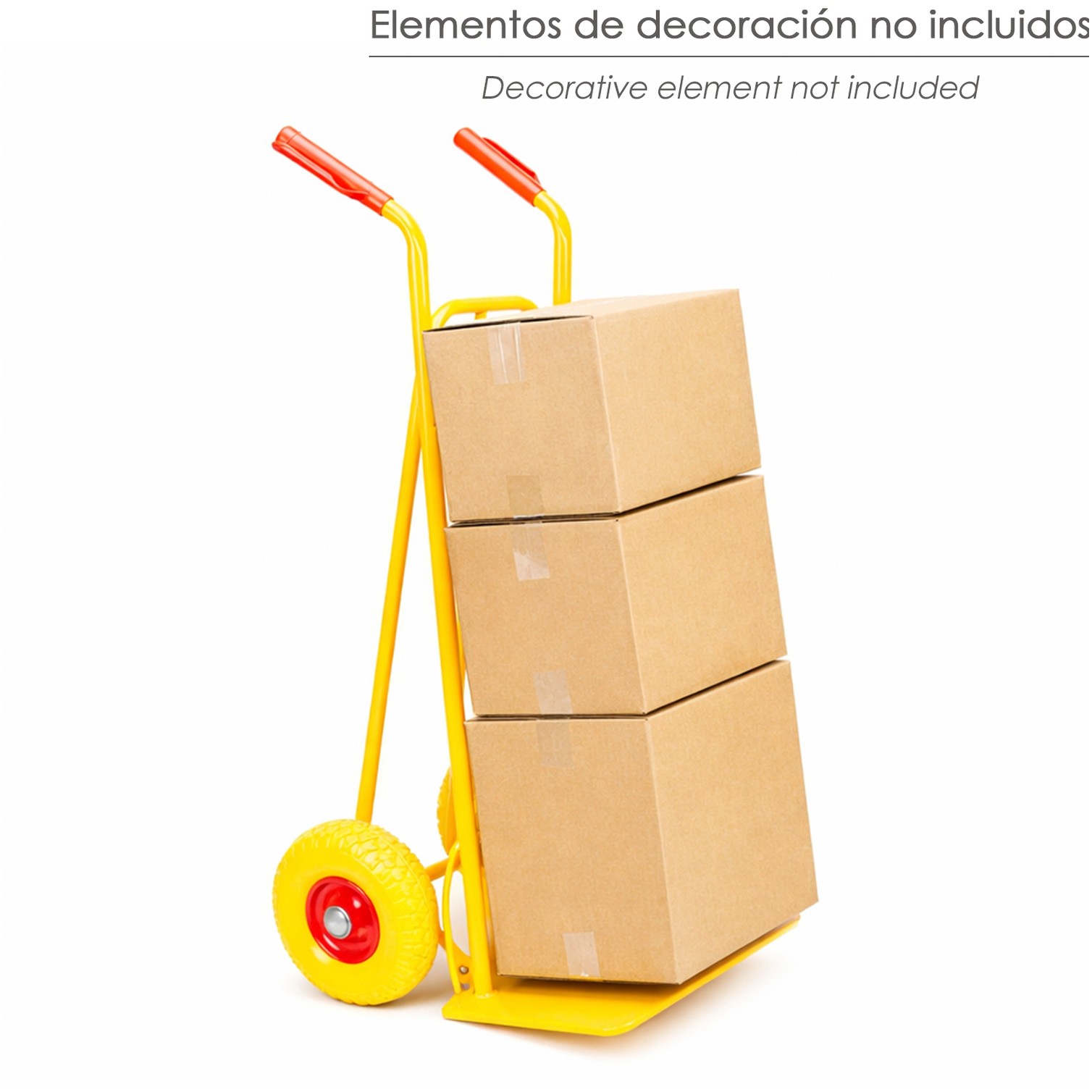 Carretilla Almacen / Sacos Ruedas Macizas Llantas De Plástico