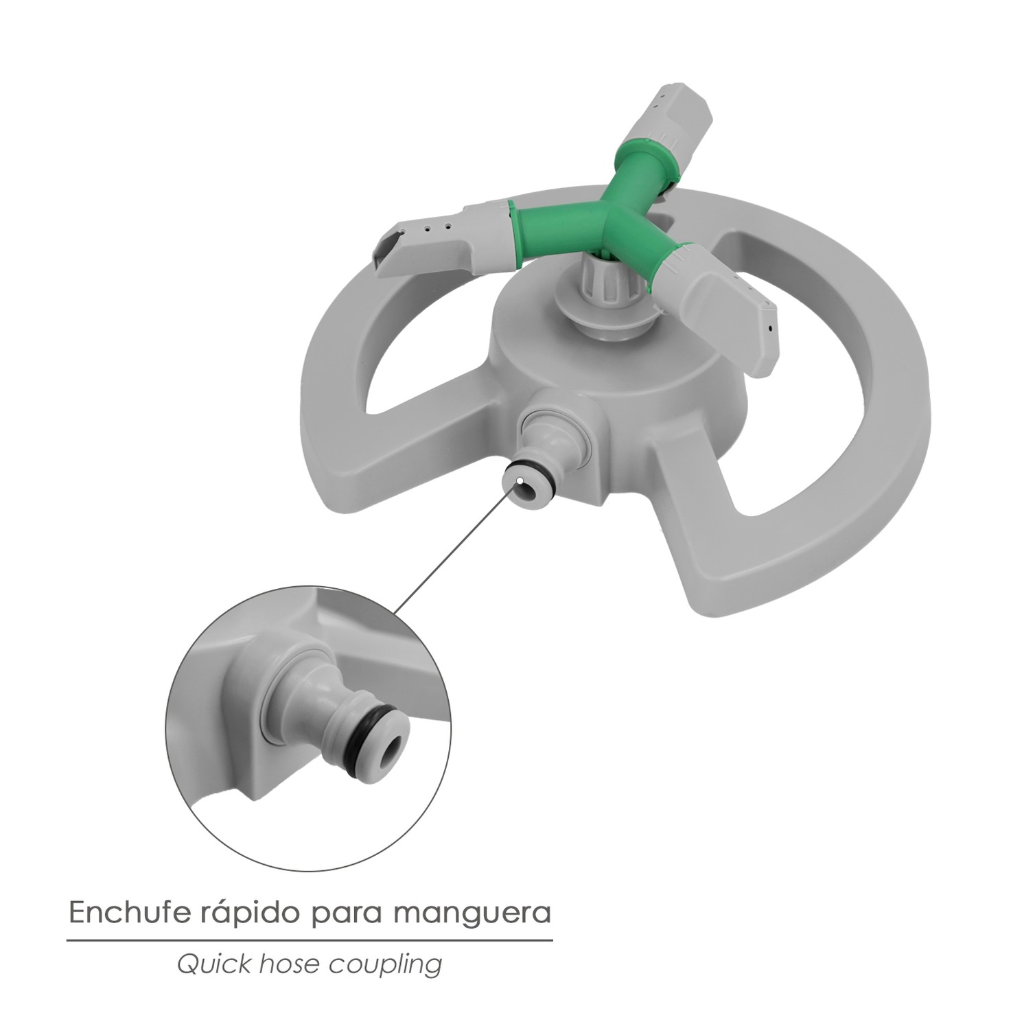 Aspersor Plastico Giratorio 3 Brazos.