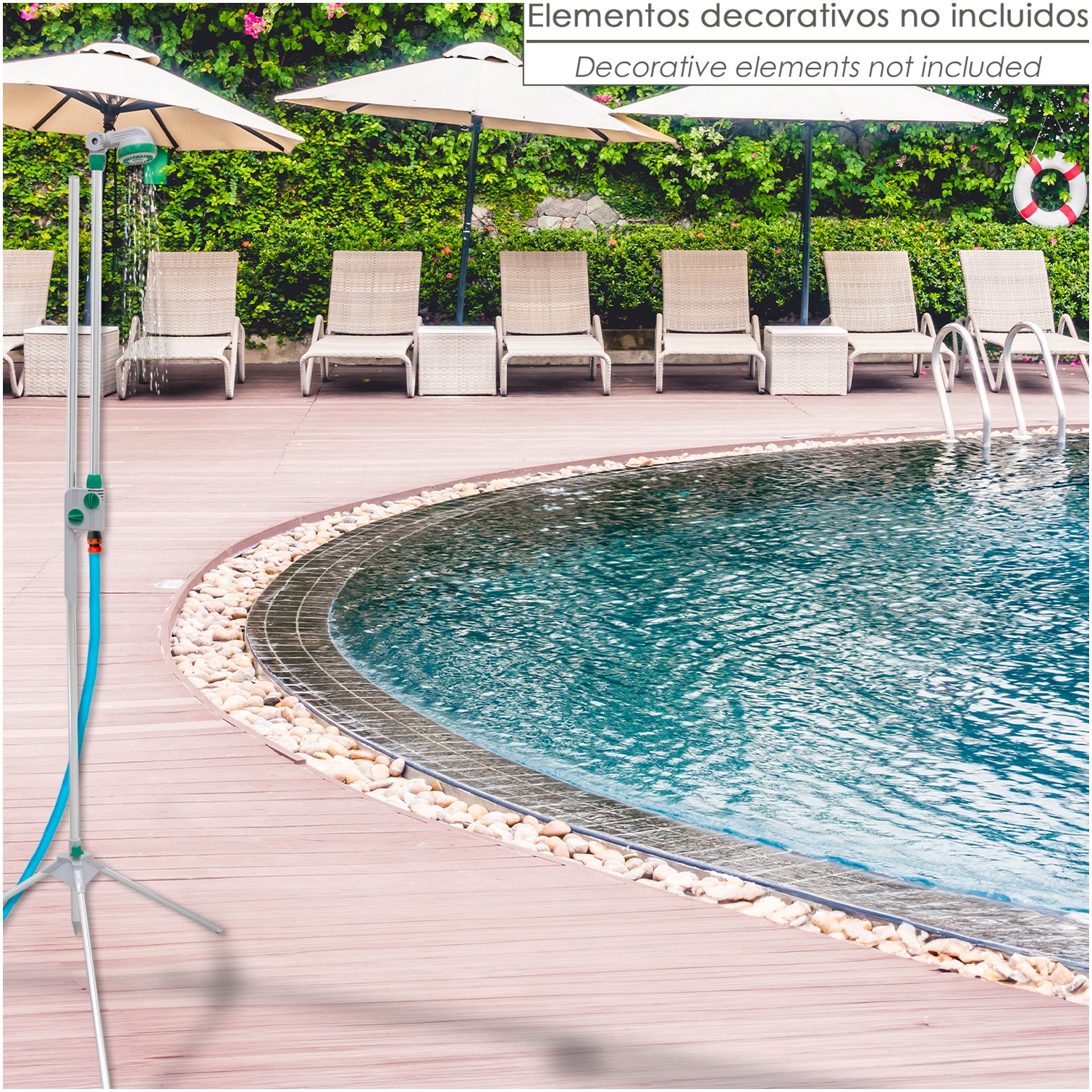 Ducha Jardin Portatil Con Tripode