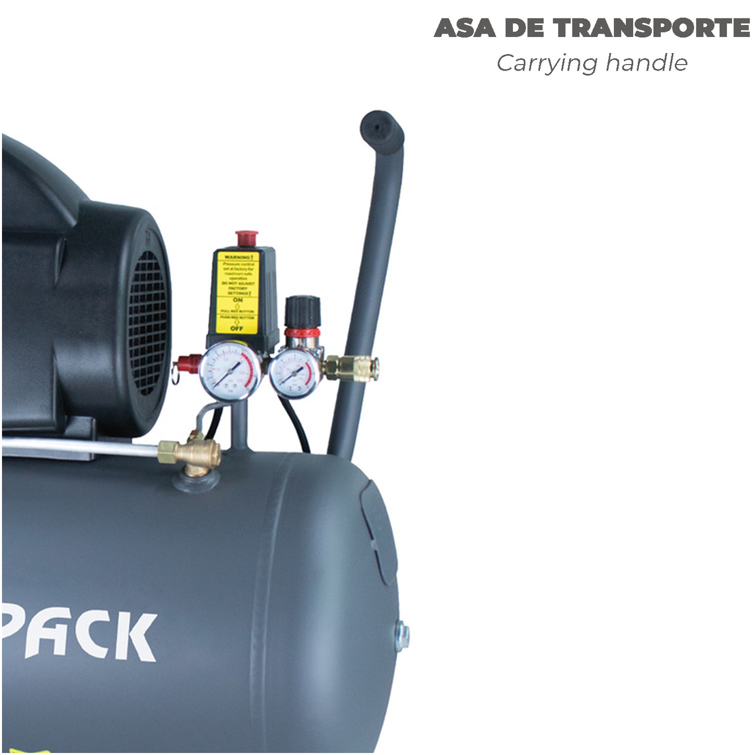 Compresor Aire 50 Litros / 8 Bares / 1,5 Kw - 2,0 HP