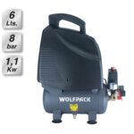 Compresor Aire 6 Litros / 8 Bares / 1,1 Kw - 1,5 HP Sin Aceite
