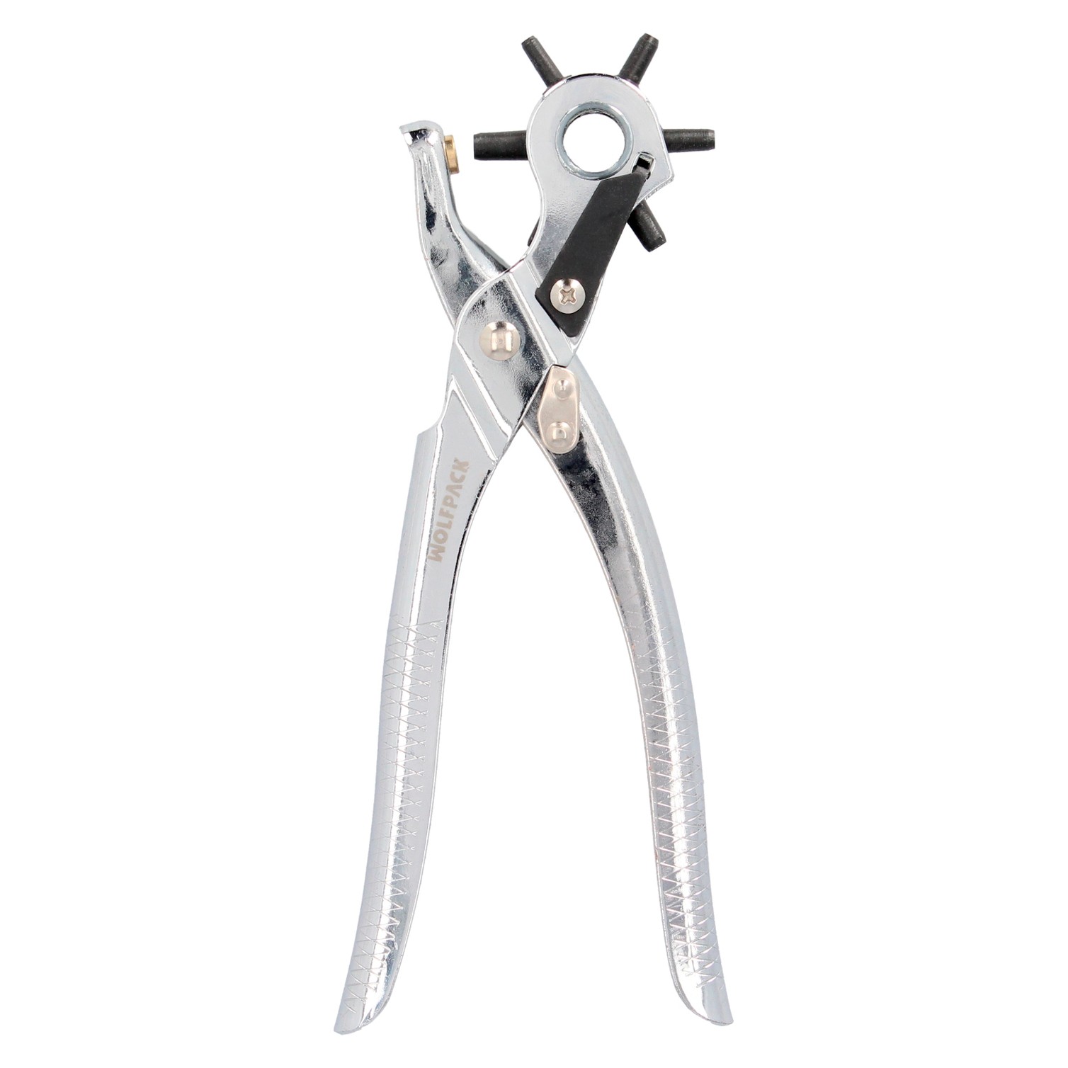 Sacabocados Estrella Profesional 225 mm. Agujeros de Ø 2,5 a 5 mm. Alicates Agujeros, Perforador Cuero, Alicates Cinturones,