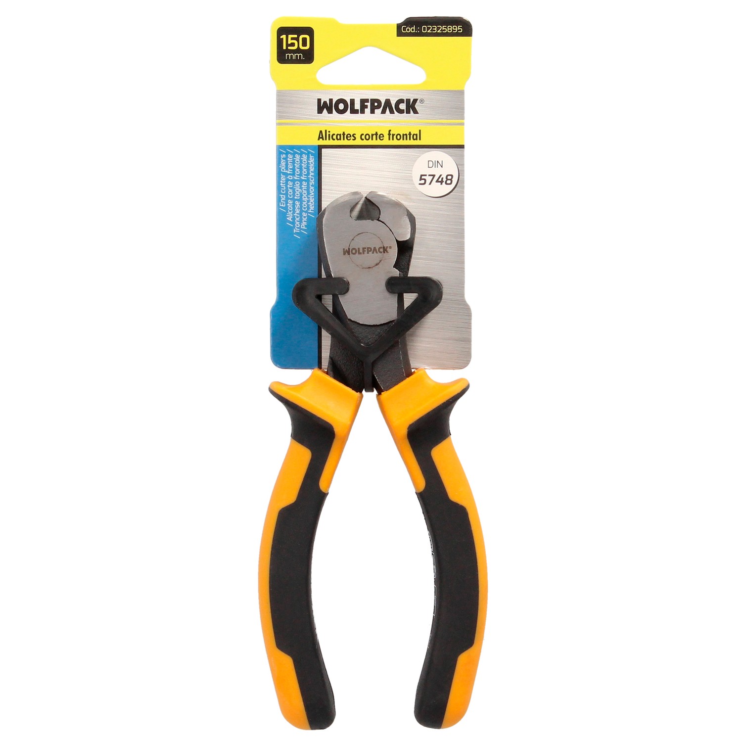 Alicates Corte Frontal 150 mm. Acero DIN 5745. Pelacables, Corta Cables, Pelador Cables,