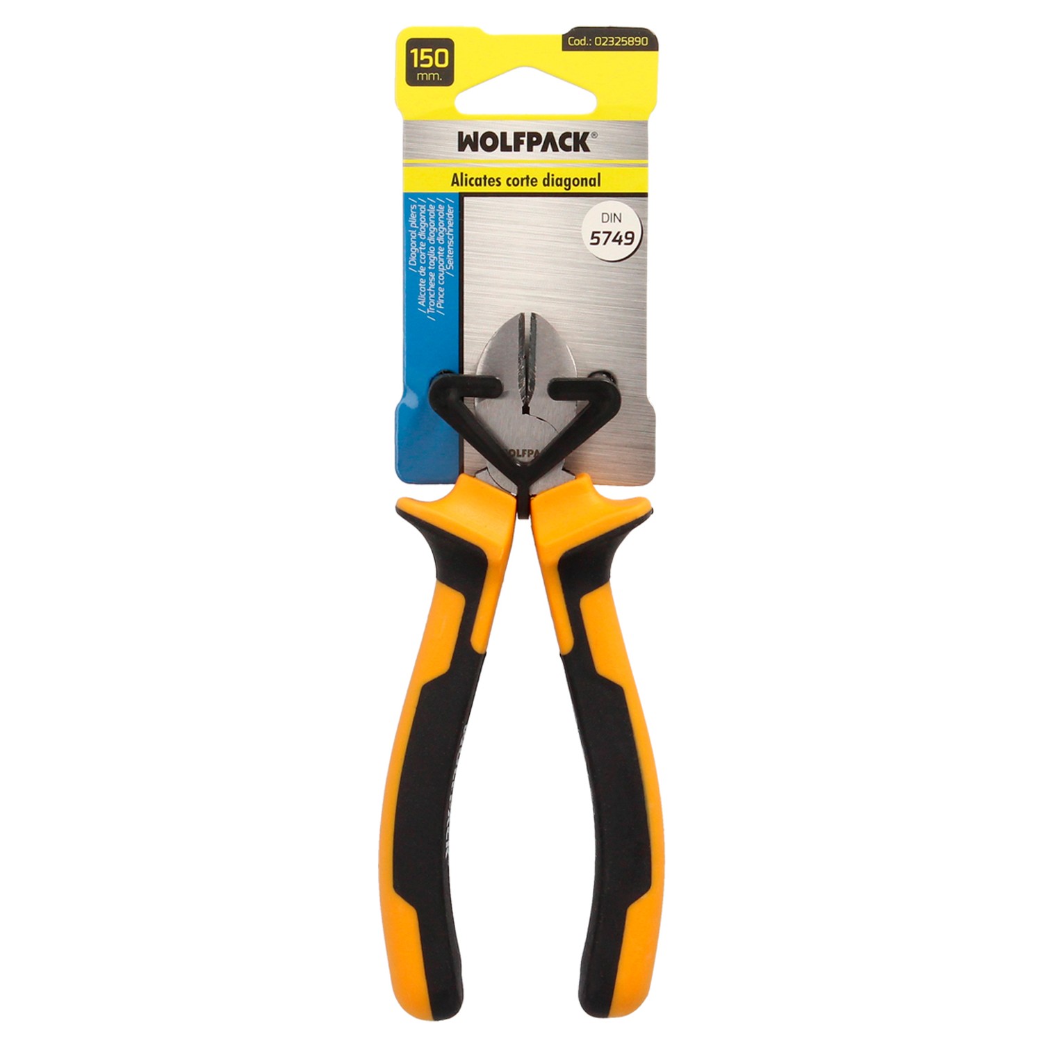 Alicates Corte Diagonal 150 mm. Acero DIN 5749 Pelacables, Corta Cables, Pelador Cables